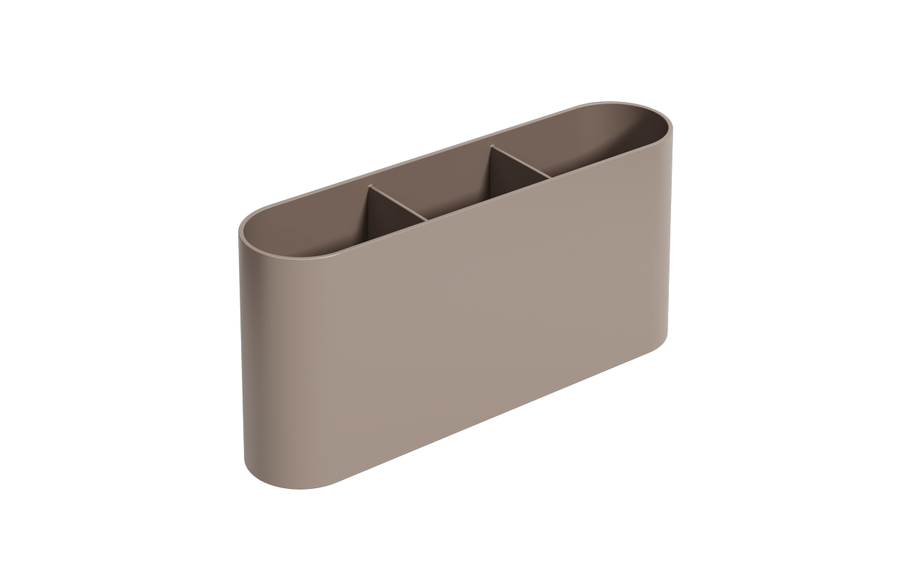 Escurridor de Cubiertos Flat Gris Cálido Coza®