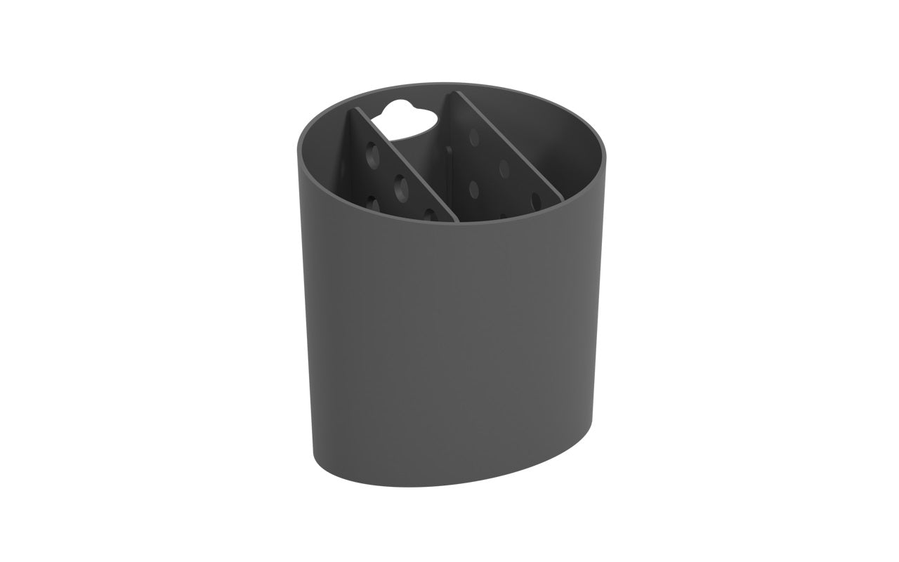 Escurridor de Cubiertos Ovalado Basic Gris Grafito Coza®