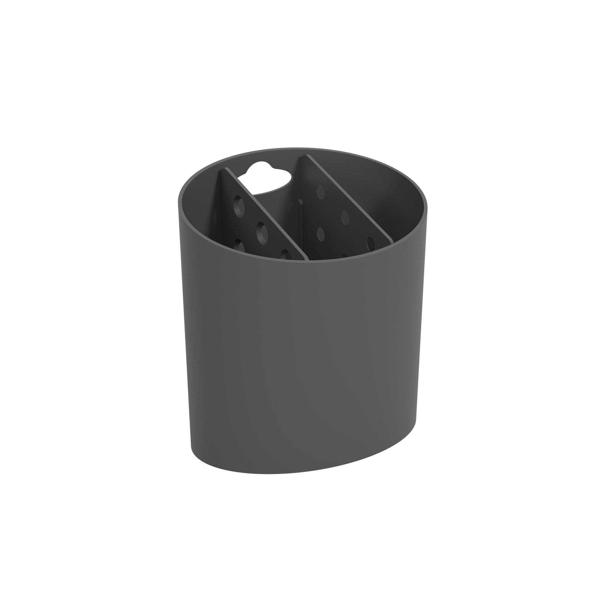 Escurridor de Cubiertos Ovalado Basic Gris Grafito Coza®