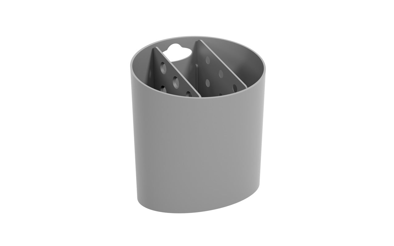 Escurridor de Cubiertos Ovalado Basic Gris Frío Coza®