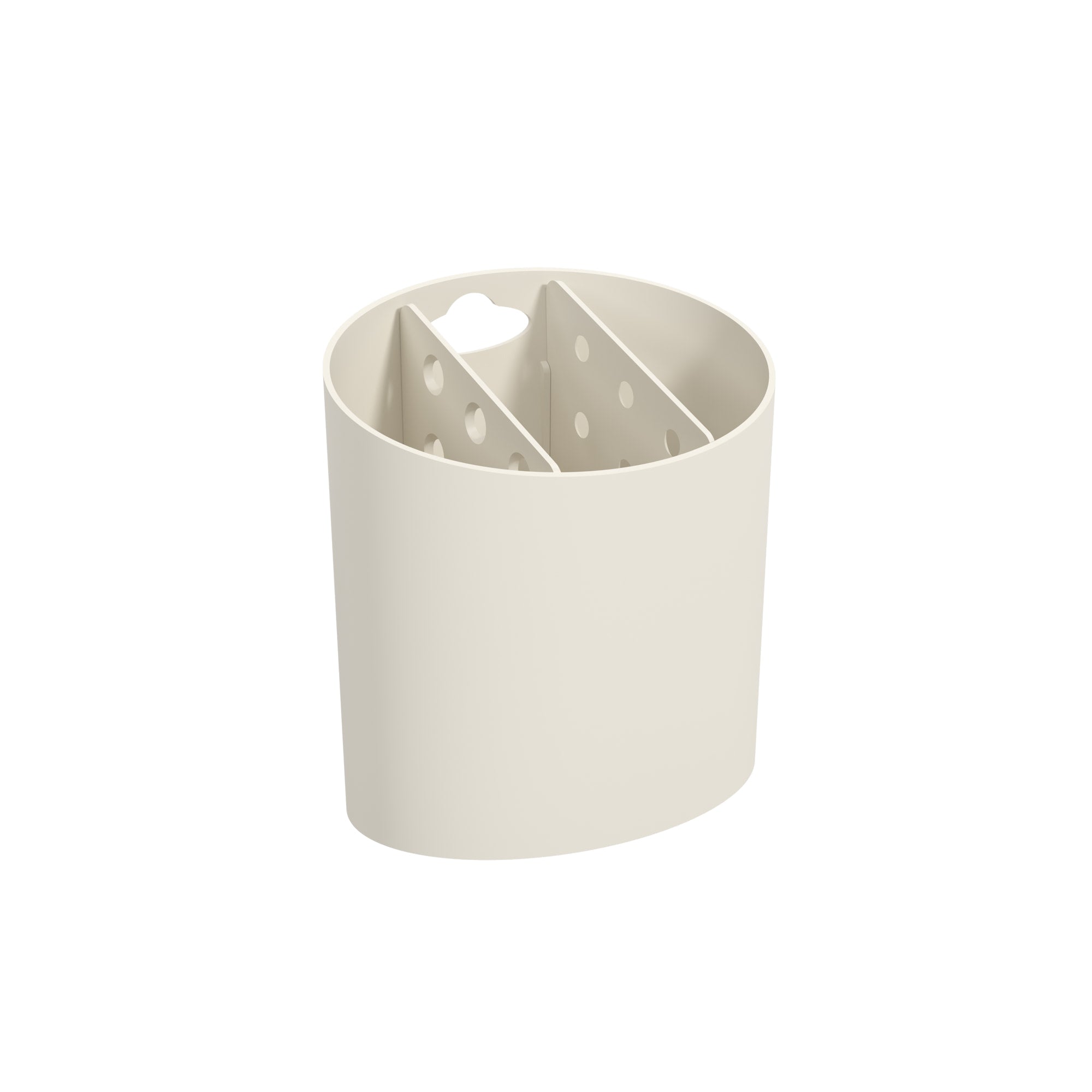 Escurridor de Cubiertos Ovalado Basic Gris Claro Coza®
