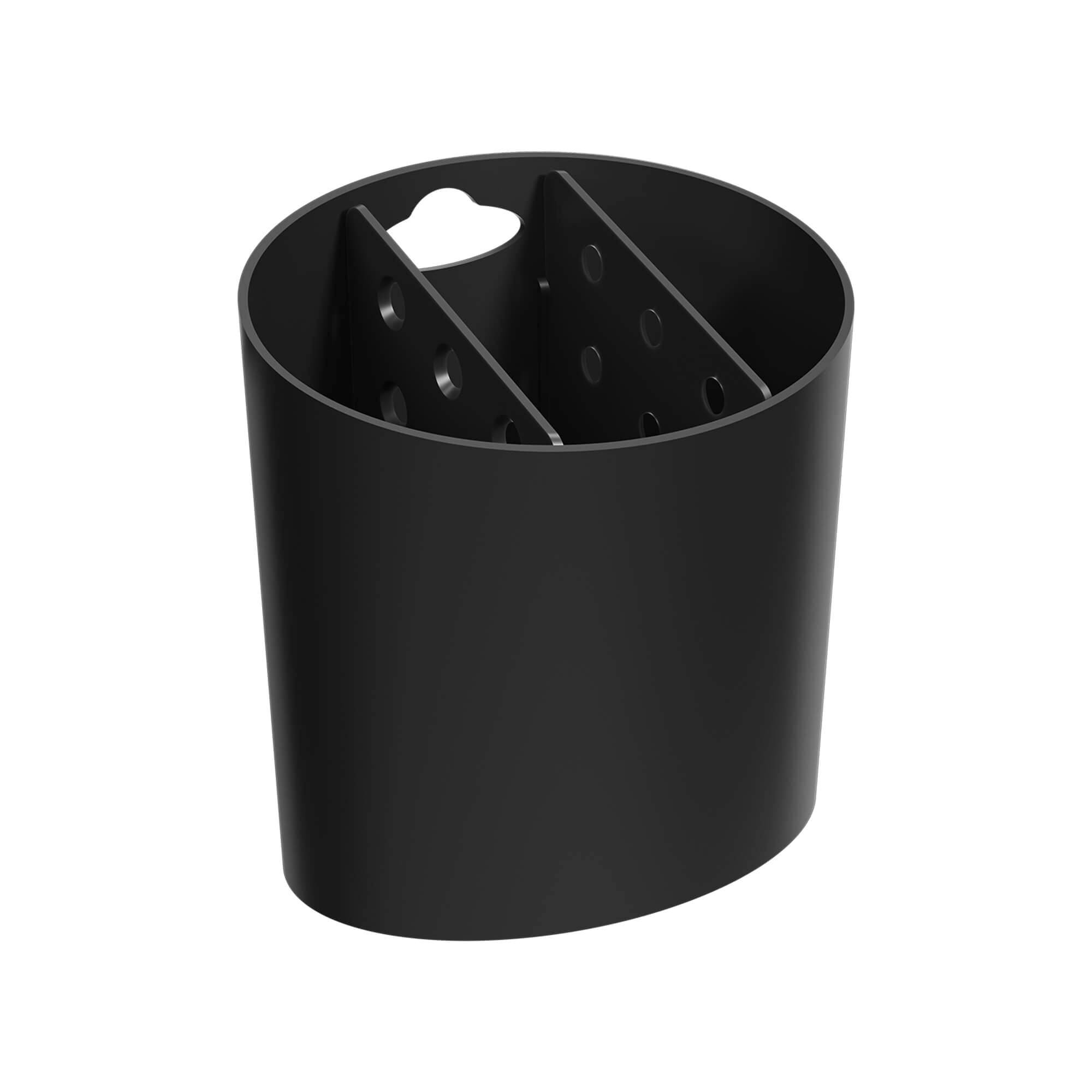 Escurridor de Cubiertos Ovalado Basic Negro Coza®