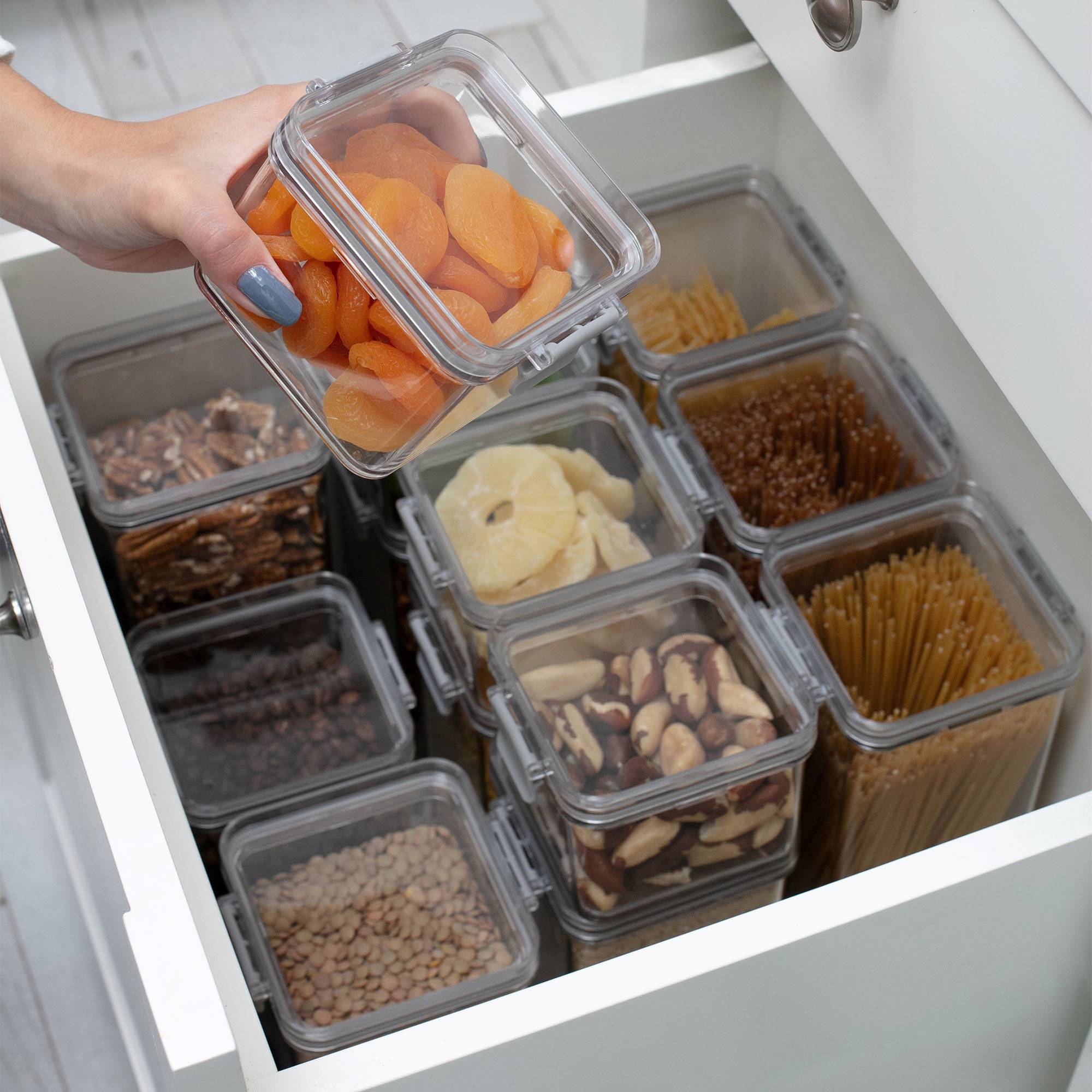 Contenedores Herméticos Lock Transparente Pack Mix 11 Piezas Coza®