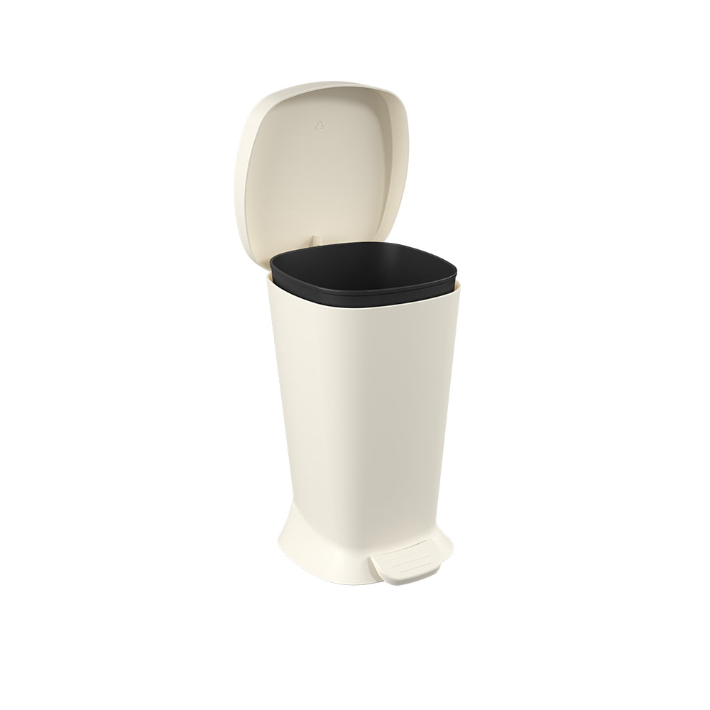 Basurero con Pedal New Square 5 Litros Gris Claro Coza®