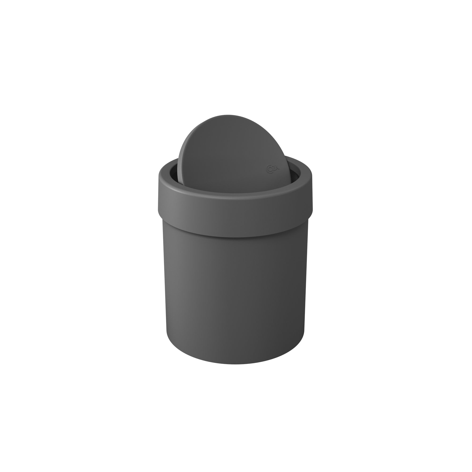 Basurero con Tapa Basculante 5 Litros Gris Grafito Coza®