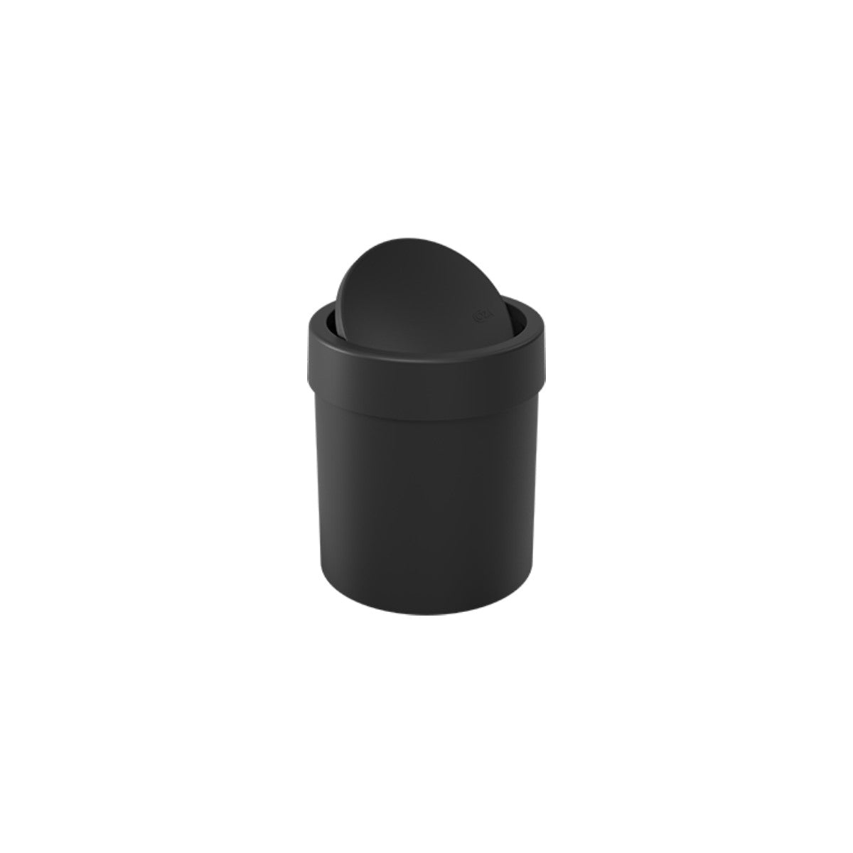 Basurero con Tapa Basculante 5 Litros Negro Coza®