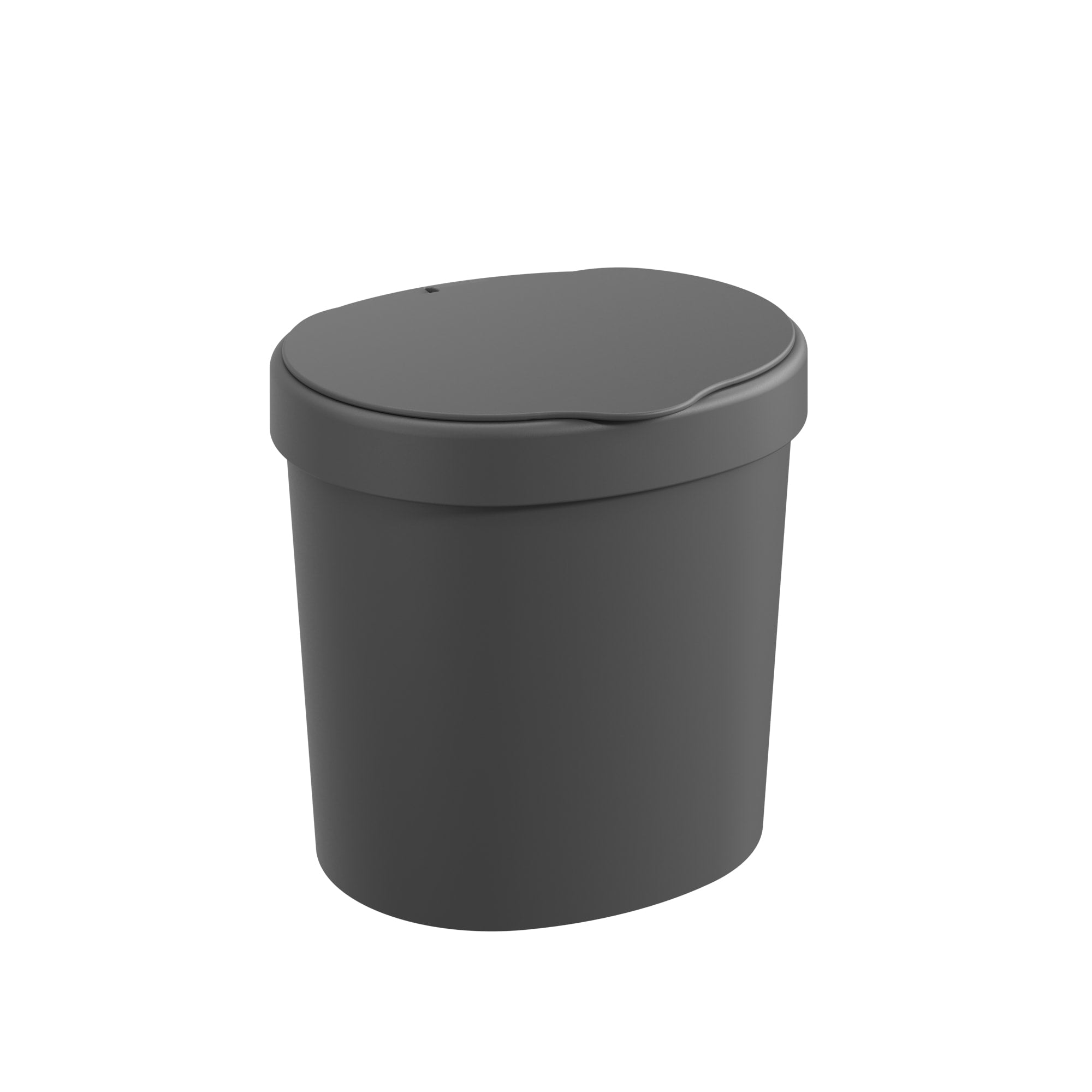 Basurero con Tapa Basic 2,5 Litros Gris Grafito Coza®