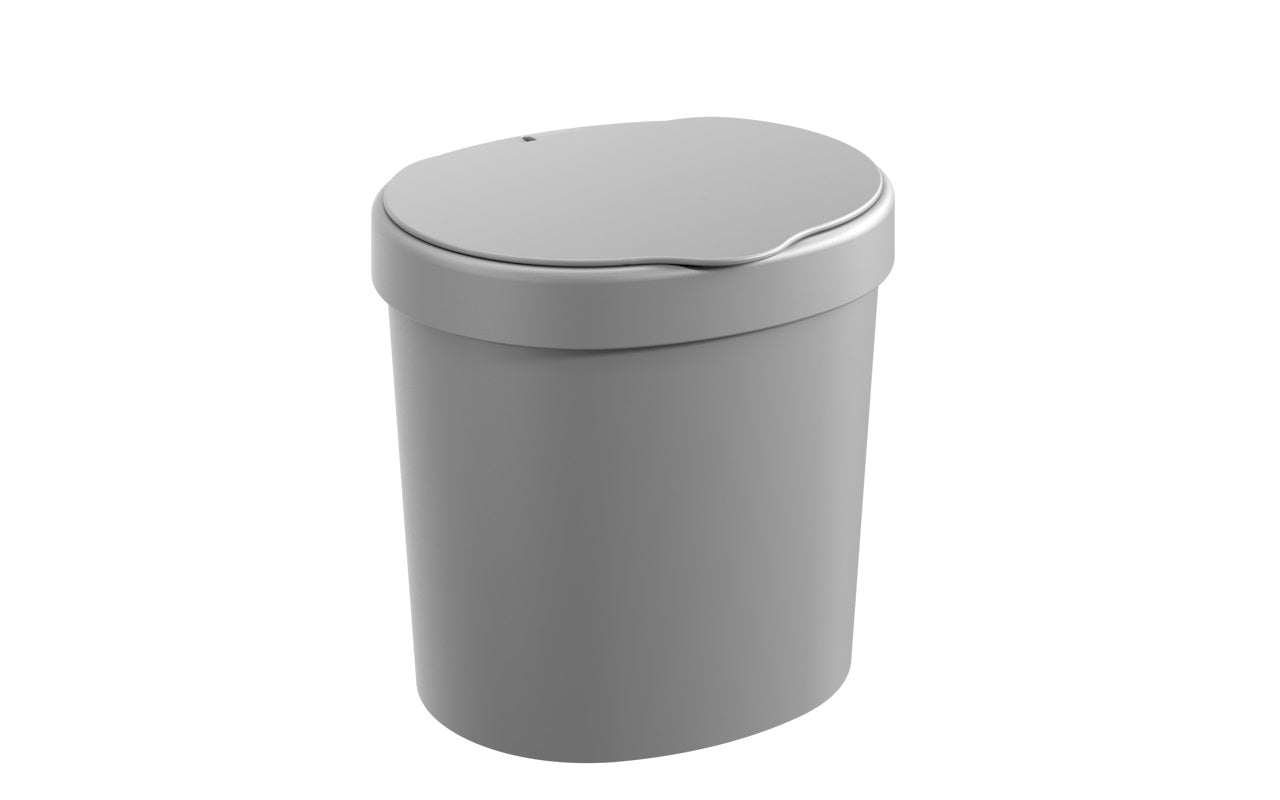 Basurero con Tapa Basic 2,5 Litros Gris Frío Coza®