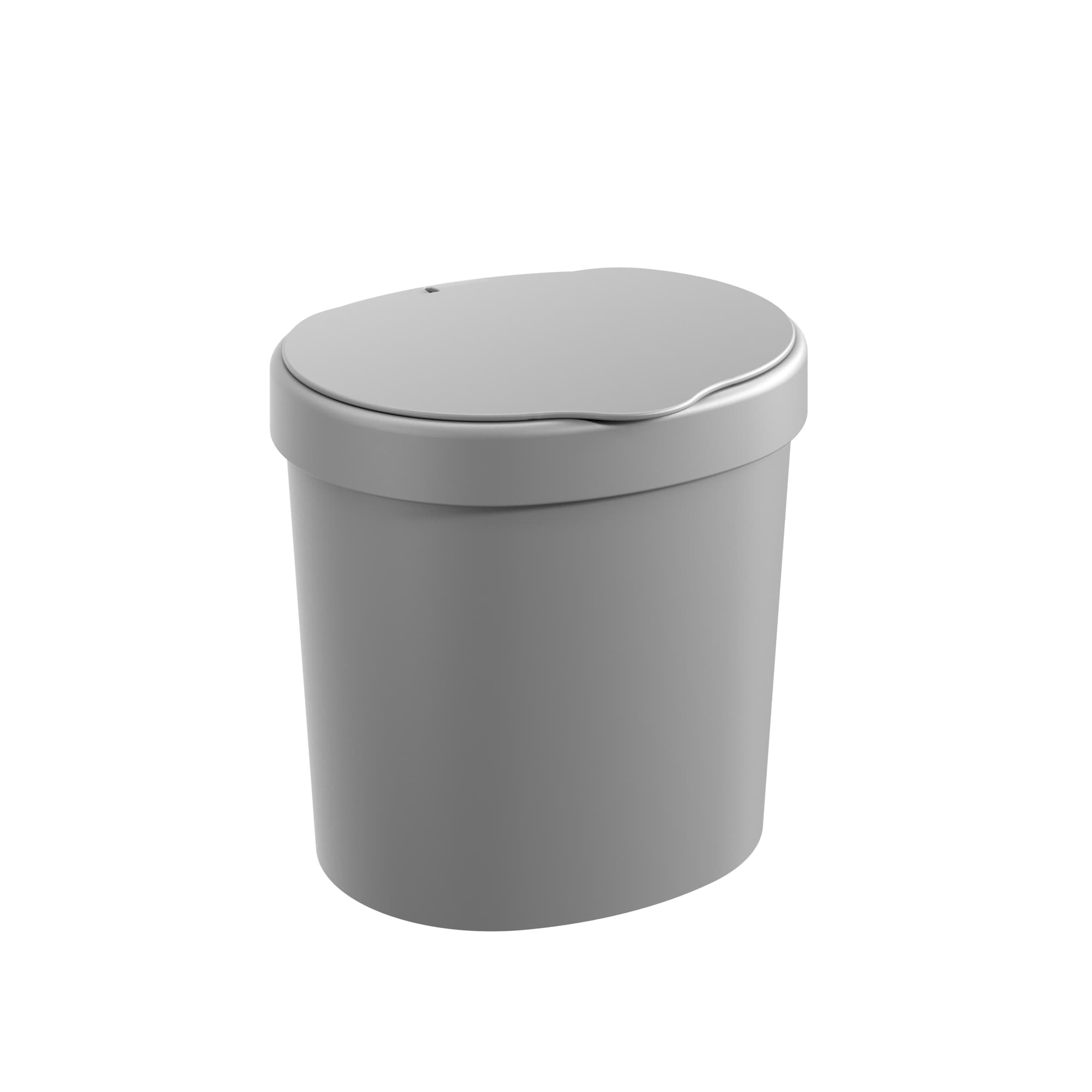 Basurero con Tapa Basic 2,5 Litros Gris Frío Coza®