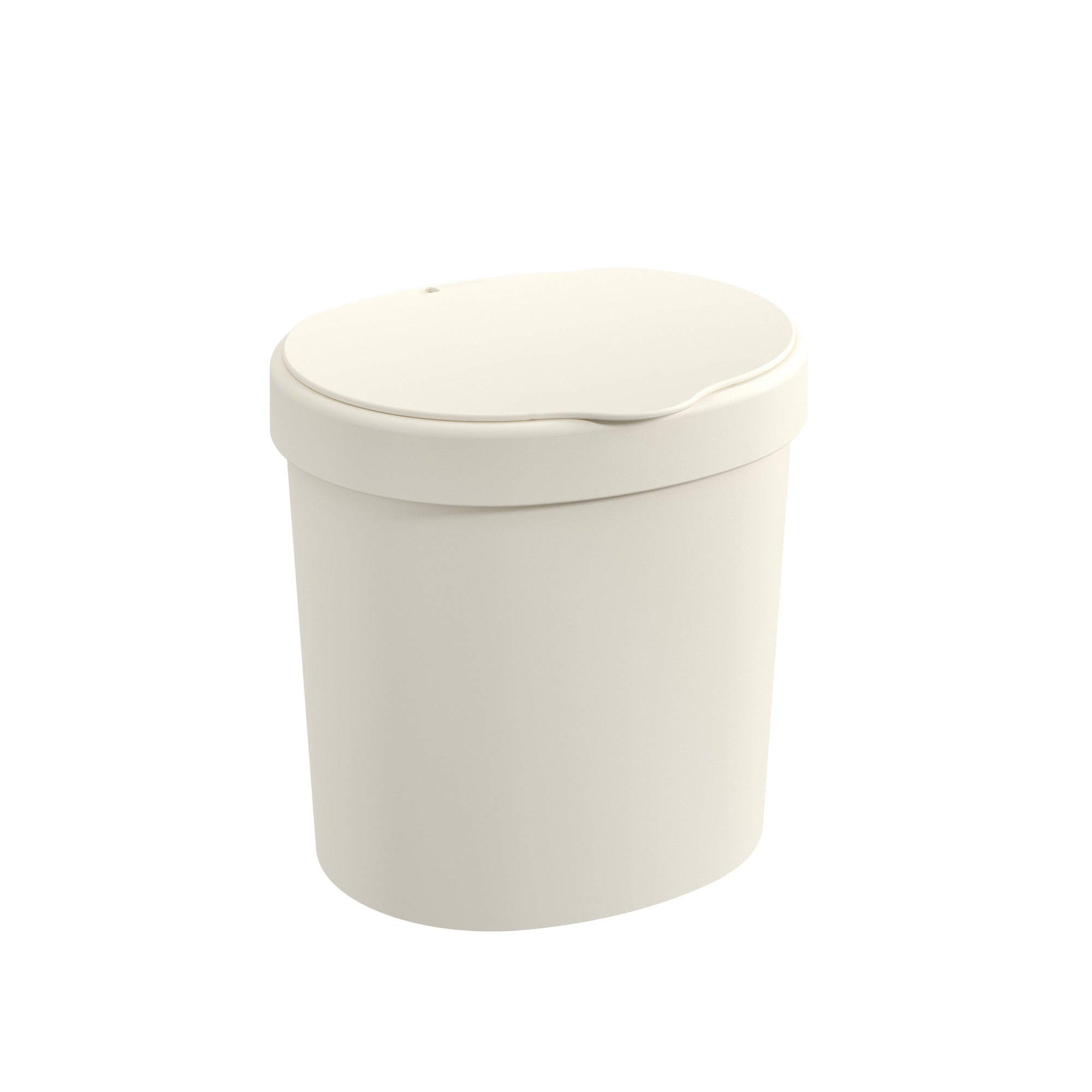 Basurero con Tapa Basic 2,5 Litros Gris Claro Coza®