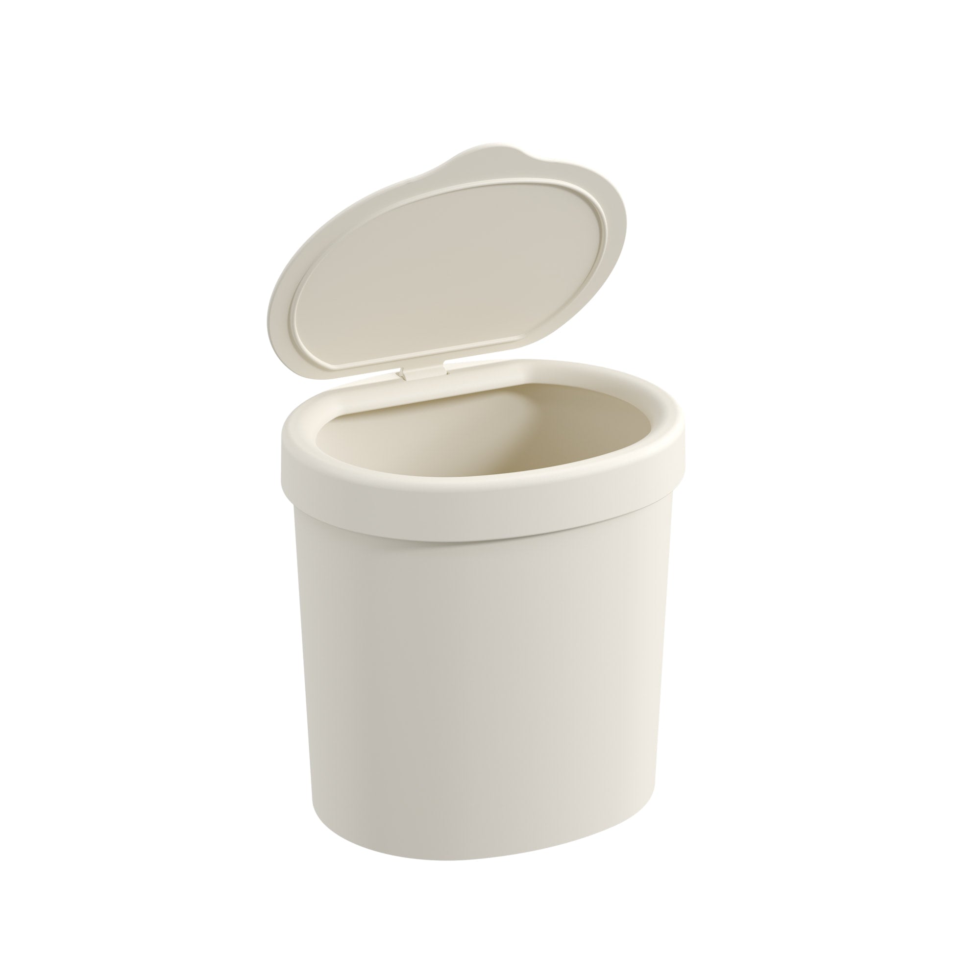 Basurero con Tapa Basic 2,5 Litros Gris Claro Coza®