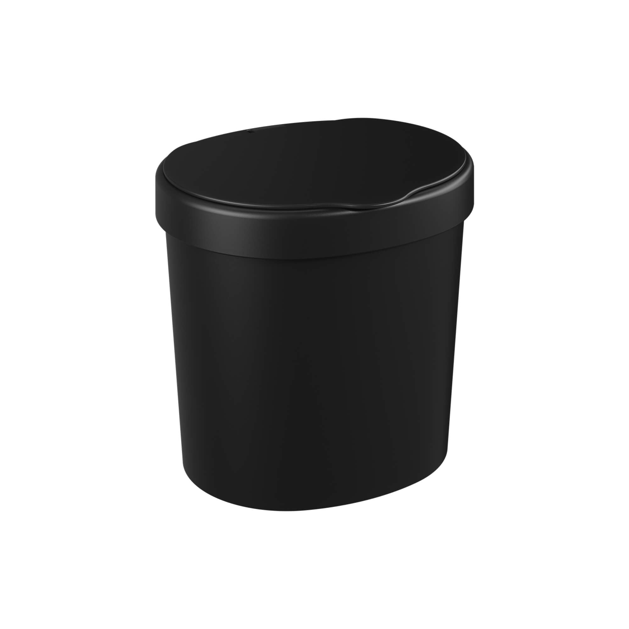 Basurero con Tapa Basic 2,5 Litros Negro Coza®