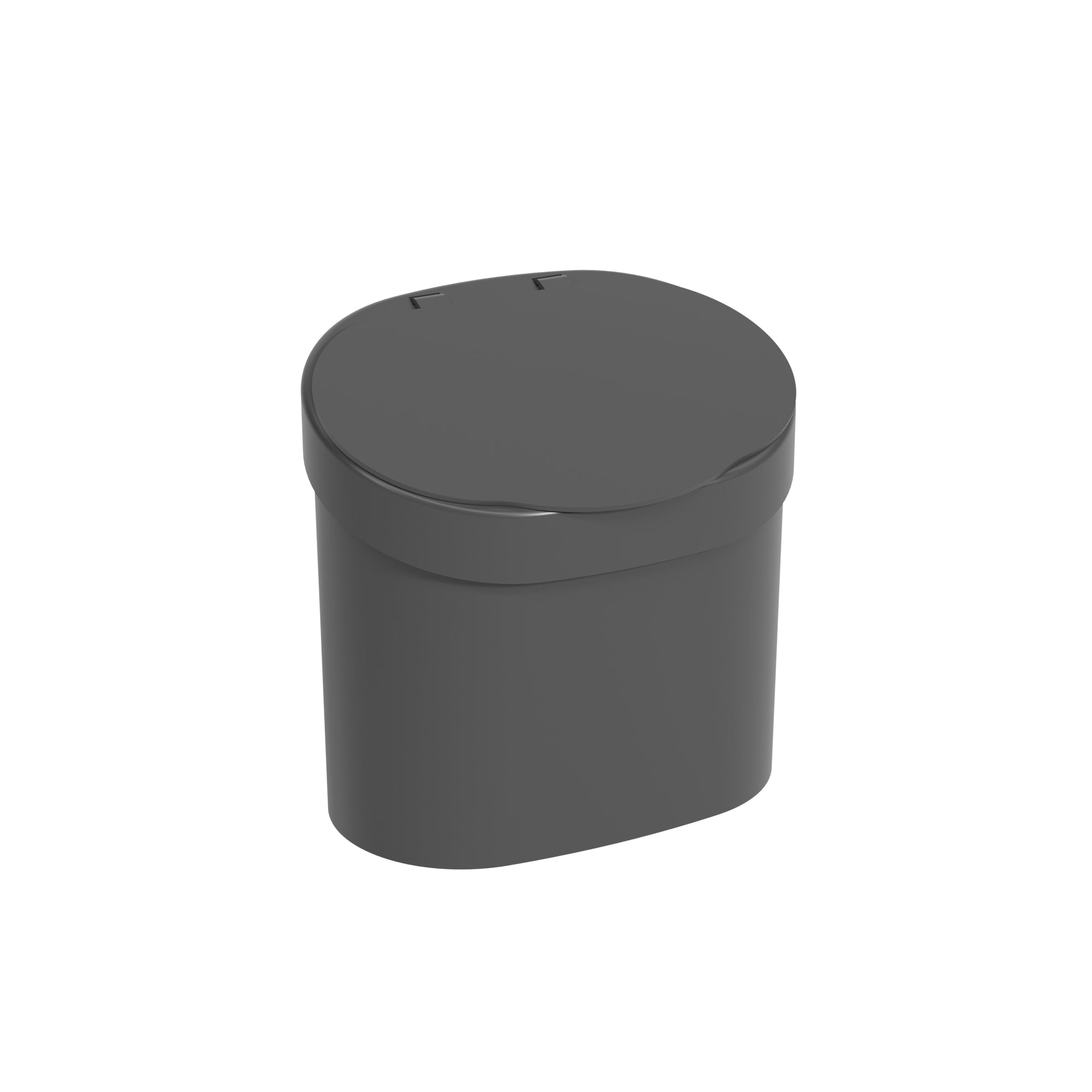 Basurero con Tapa Basic 4 Litros Gris Grafito Coza®
