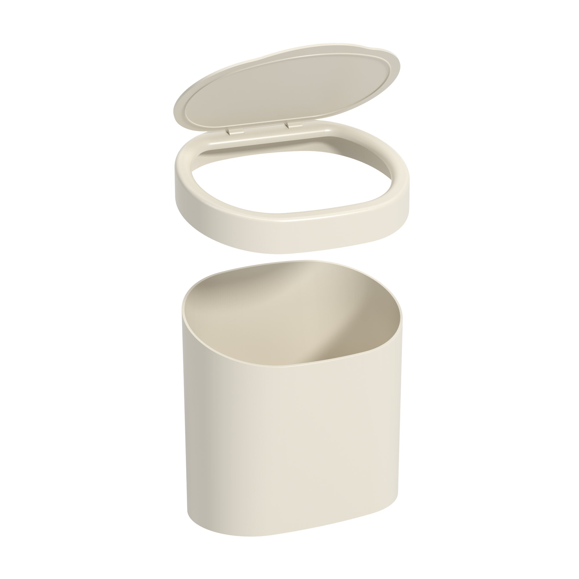 Basurero con Tapa Basic 4 Litros Gris Claro Coza®