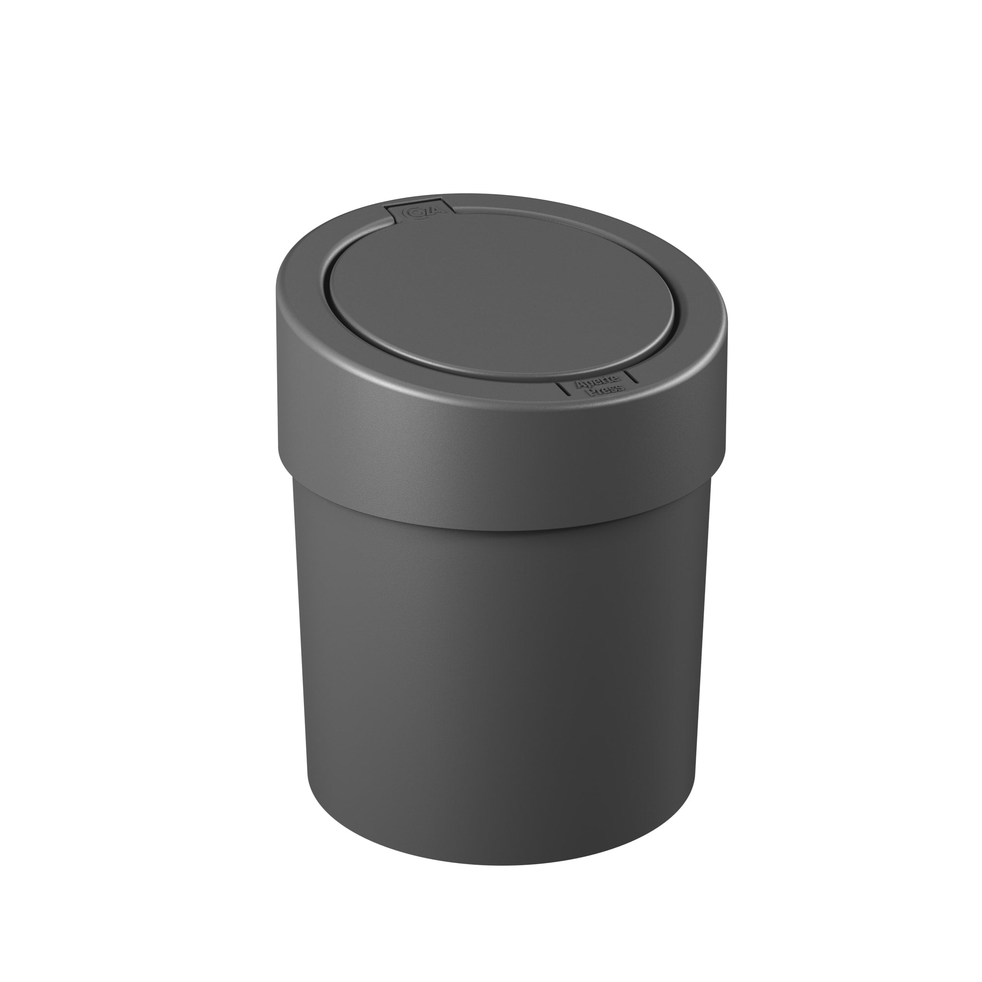 Basurero con Tapa a Presión 5 Litros Gris Grafito Coza®