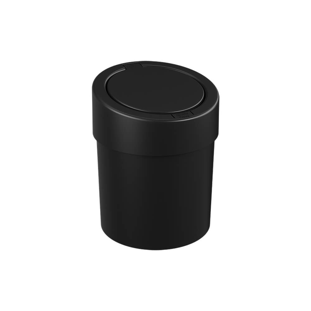 Basurero con Tapa a Presión 5 Litros Negro Coza®