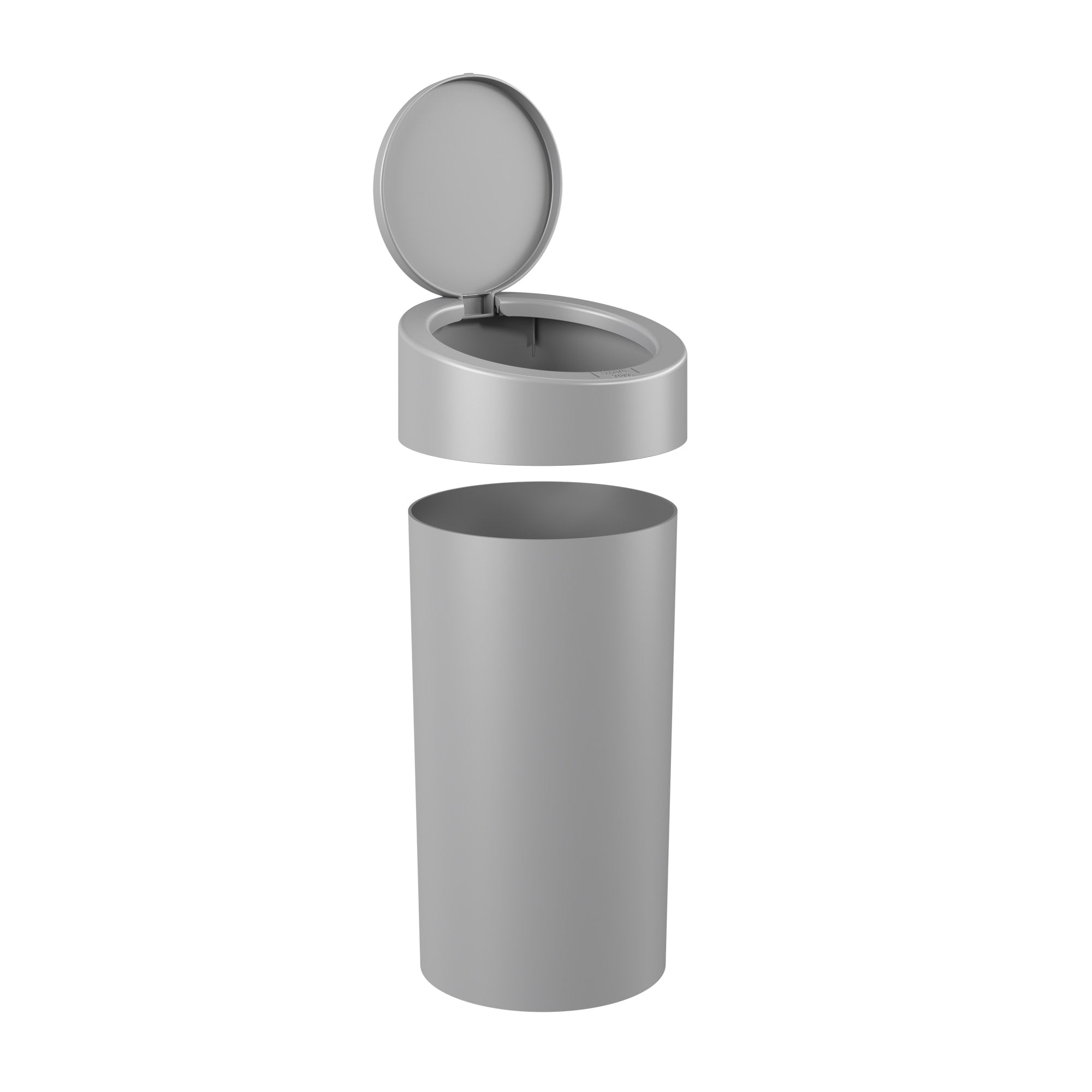 Basurero con Tapa a Presión 9 Litros Gris Frío Coza®