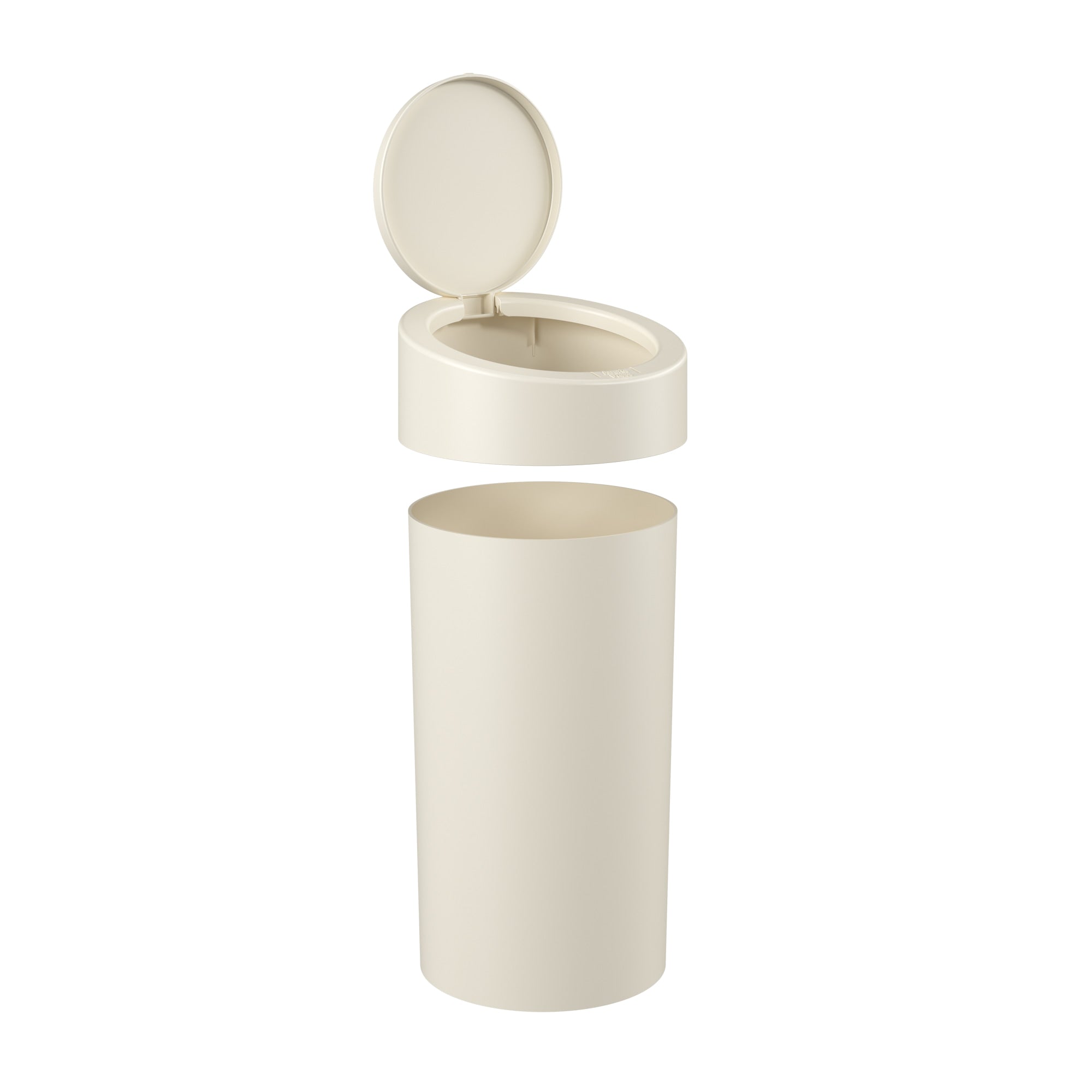 Basurero con Tapa a Presión 9 Litros Gris Claro Coza®