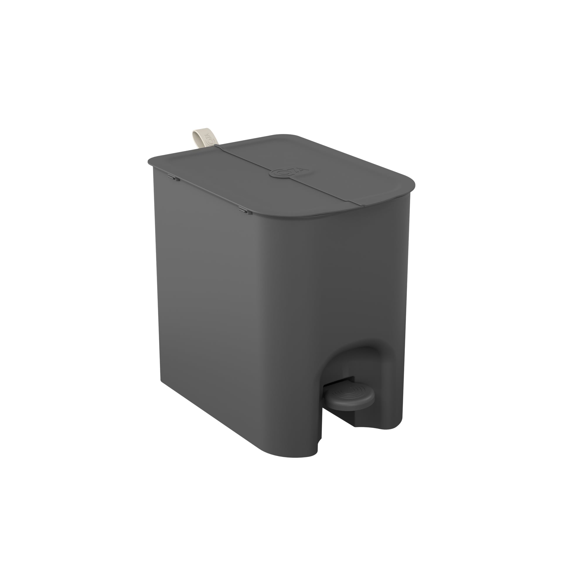 Basurero Borboleta con Pedal 12L Gris Grafito con Asa Coza®