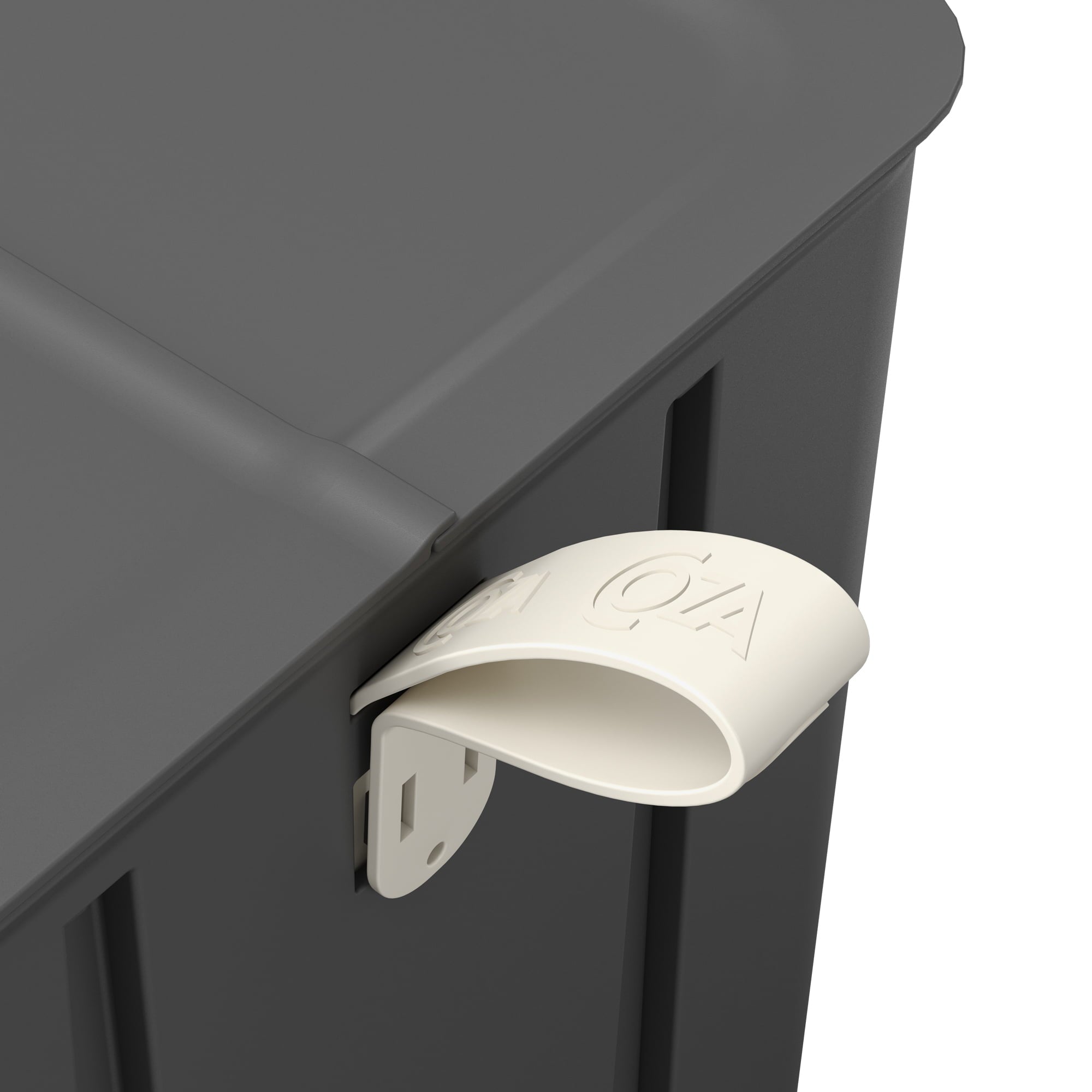 Basurero Borboleta con Pedal 12L Gris Grafito con Asa Coza®