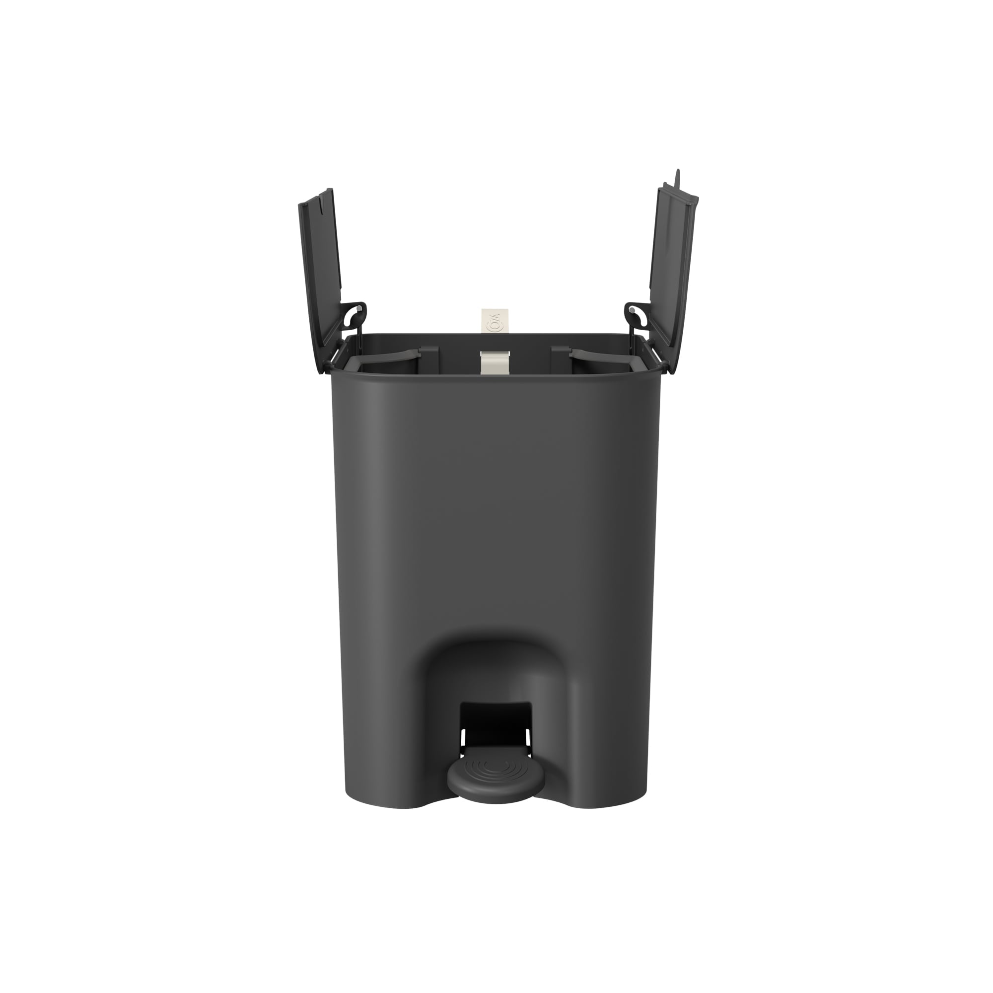Basurero Borboleta con Pedal 12L Negro con Asa Coza®