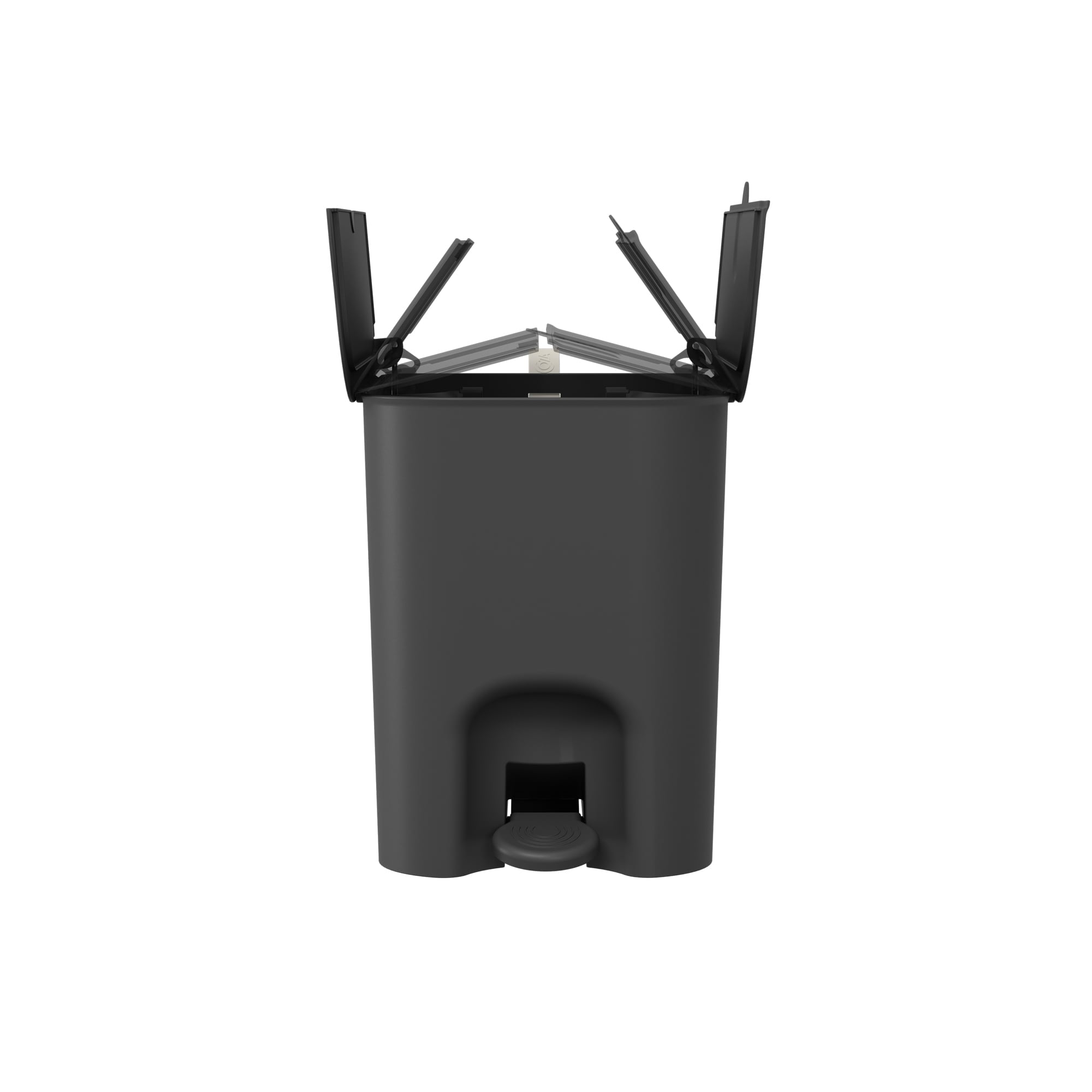 Basurero Borboleta con Pedal 12L Negro con Asa Coza®
