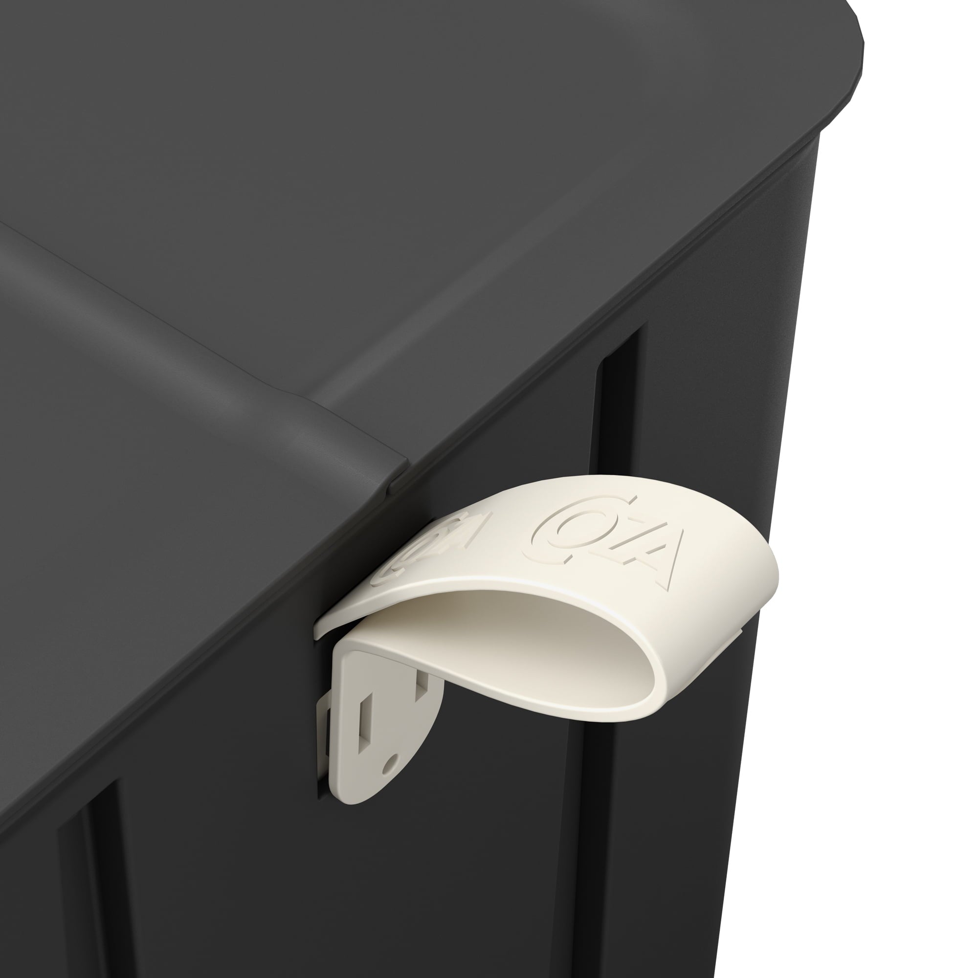 Basurero Borboleta con Pedal 12L Negro con Asa Coza®