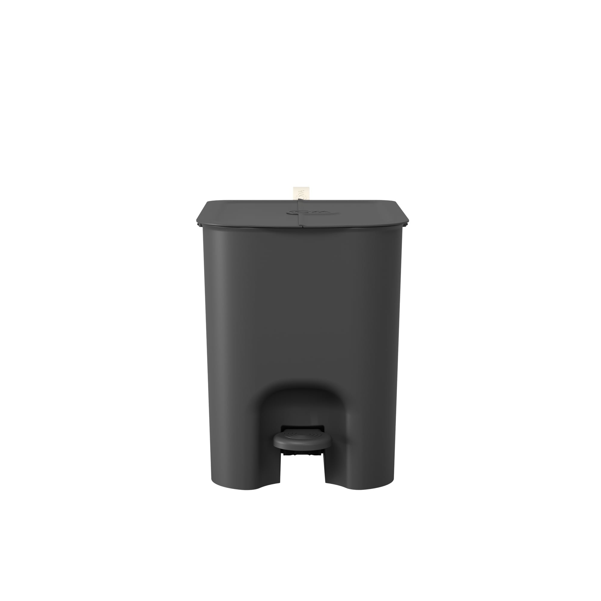 Basurero Borboleta con Pedal 12L Negro con Asa Coza®