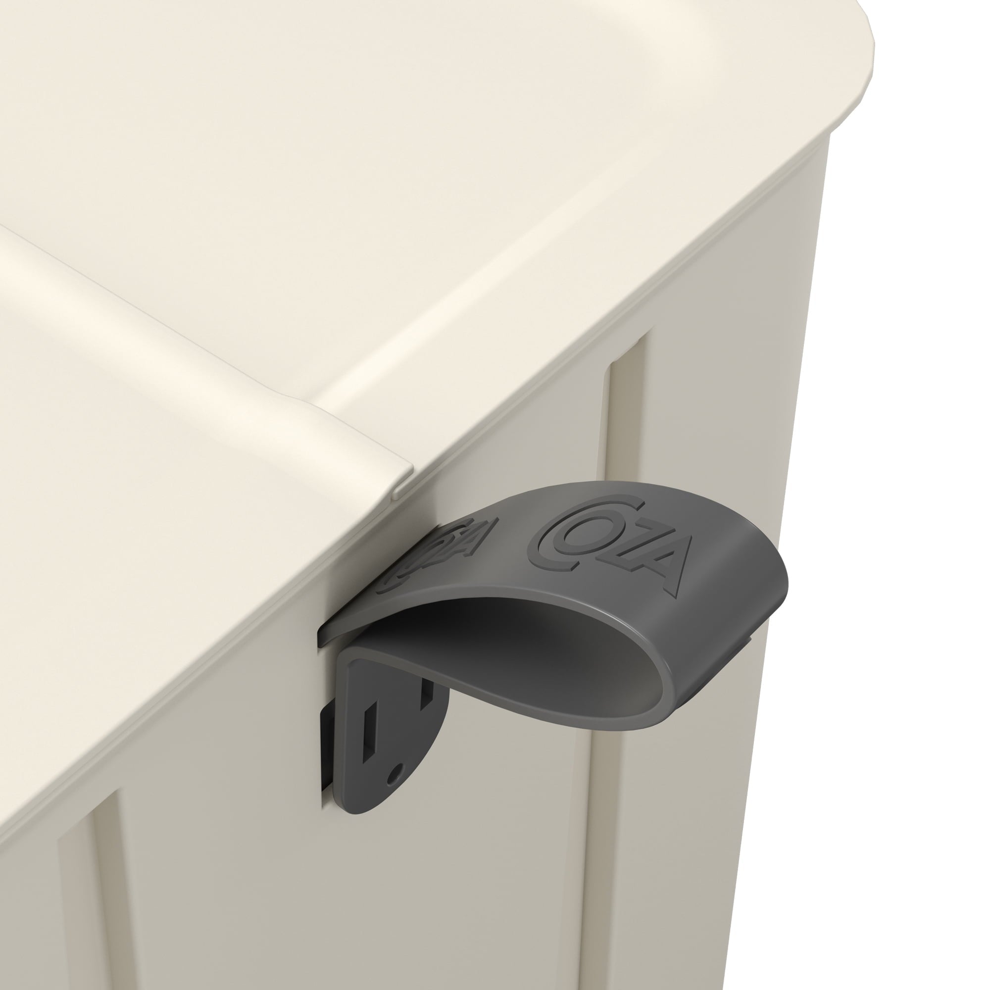Basurero Borboleta con Pedal 20L Gris Claro con Asa Coza®