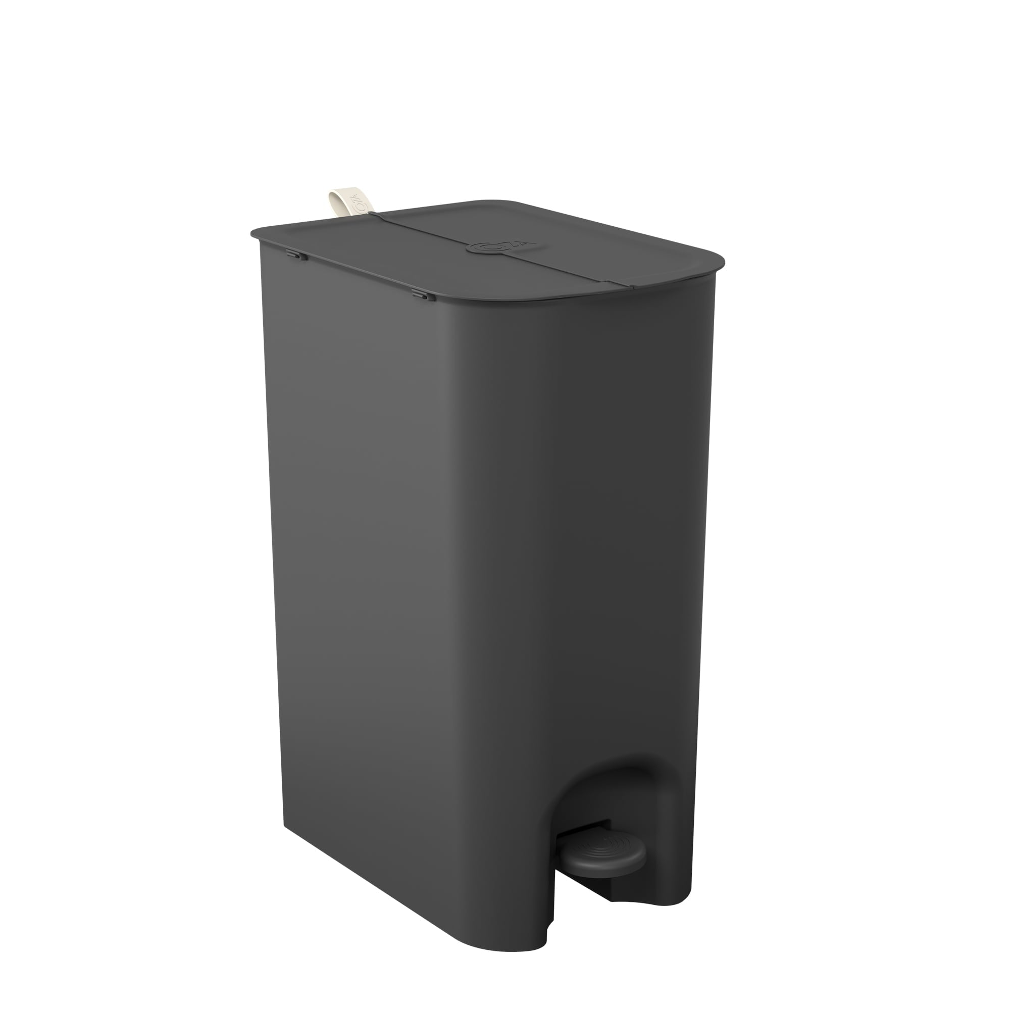 Basurero Borboleta con Pedal 20L Negro con Asa Coza®