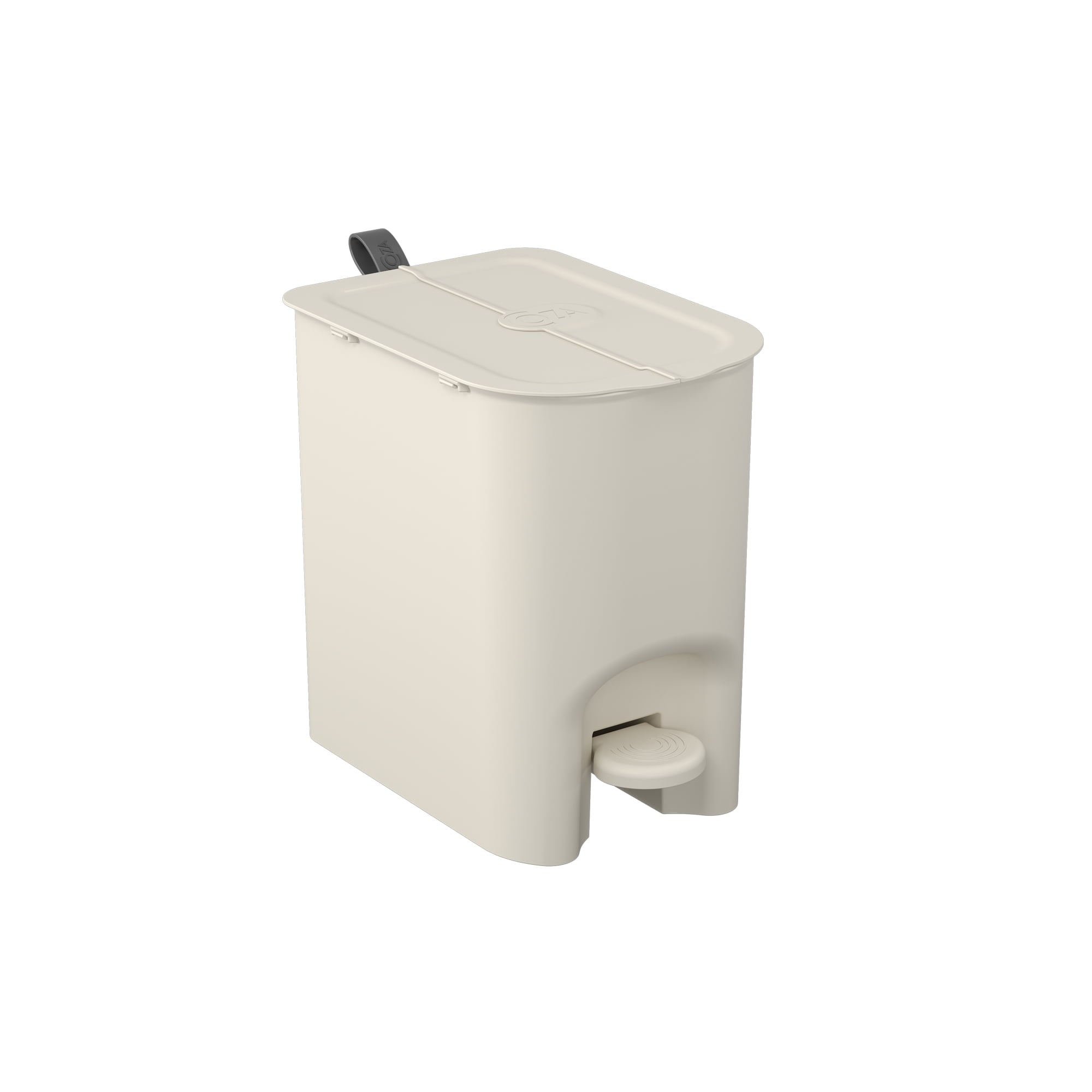 Basurero Borboleta con Pedal 6L Gris Claro con Asa Coza®