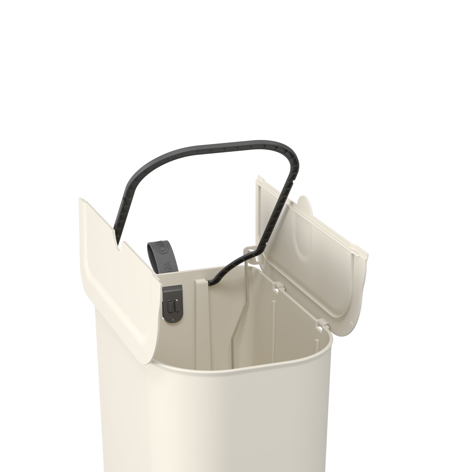 Basurero Borboleta con Pedal 6L Gris Claro con Asa Coza®