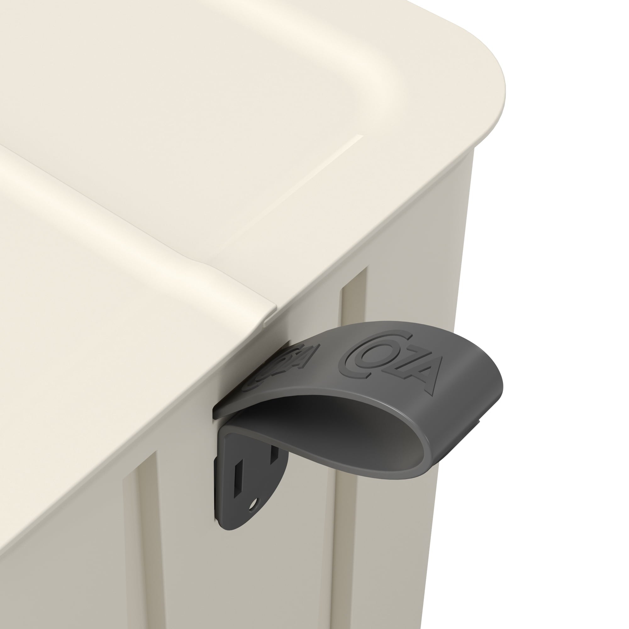 Basurero Borboleta con Pedal 6L Gris Claro con Asa Coza®