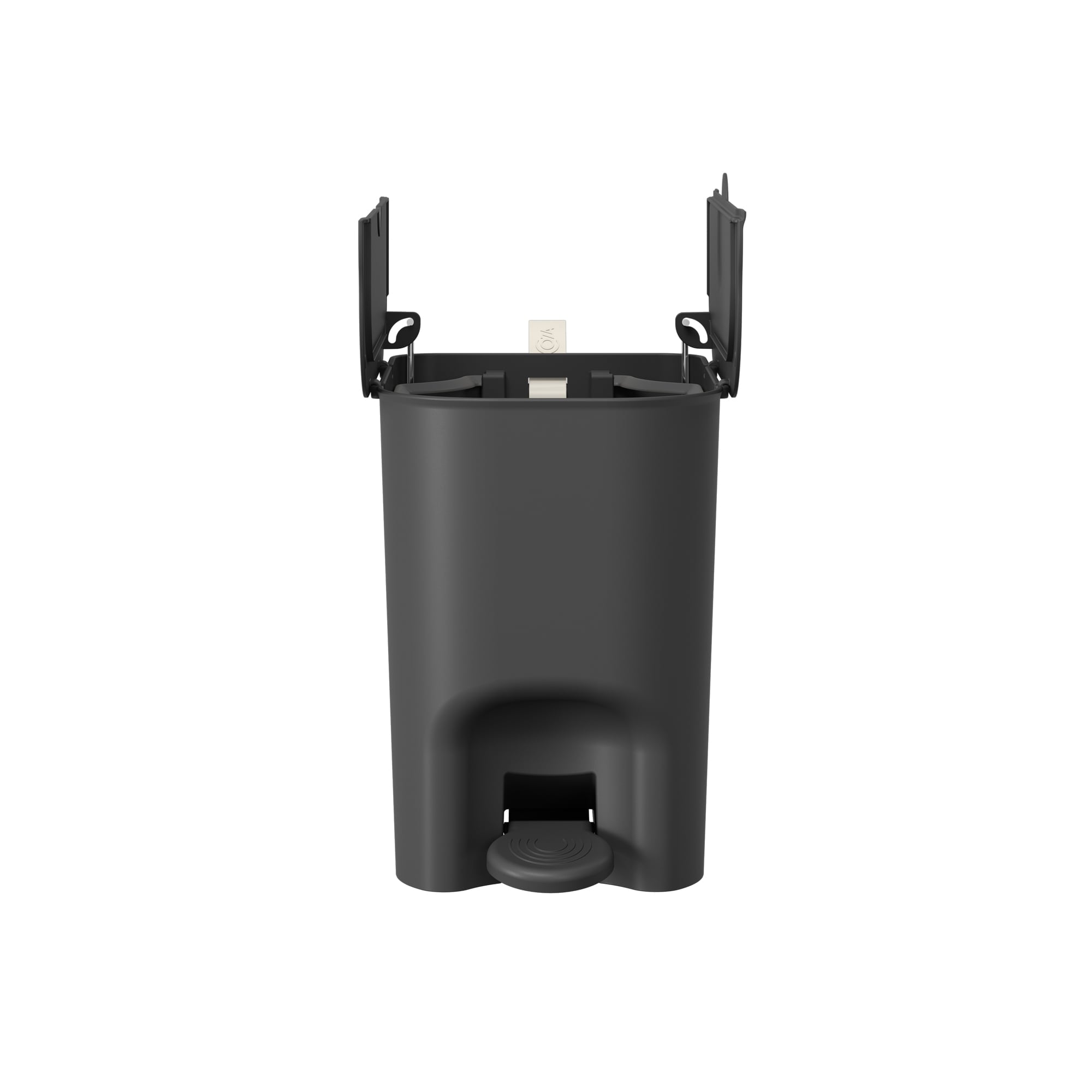 Basurero Mariposa con Pedal 6L Negro con Asa Coza®