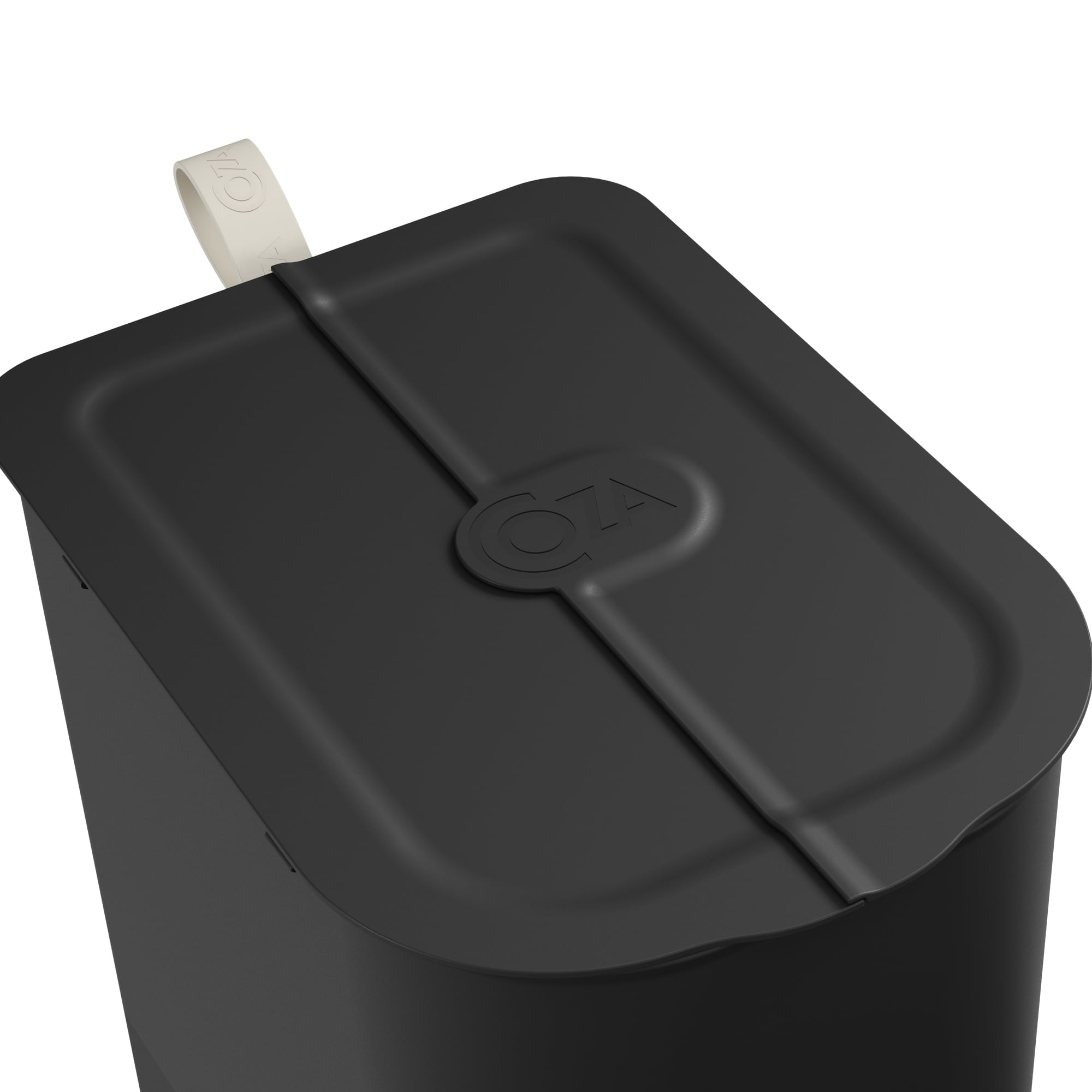 Basurero Mariposa con Pedal 6L Negro con Asa Coza®