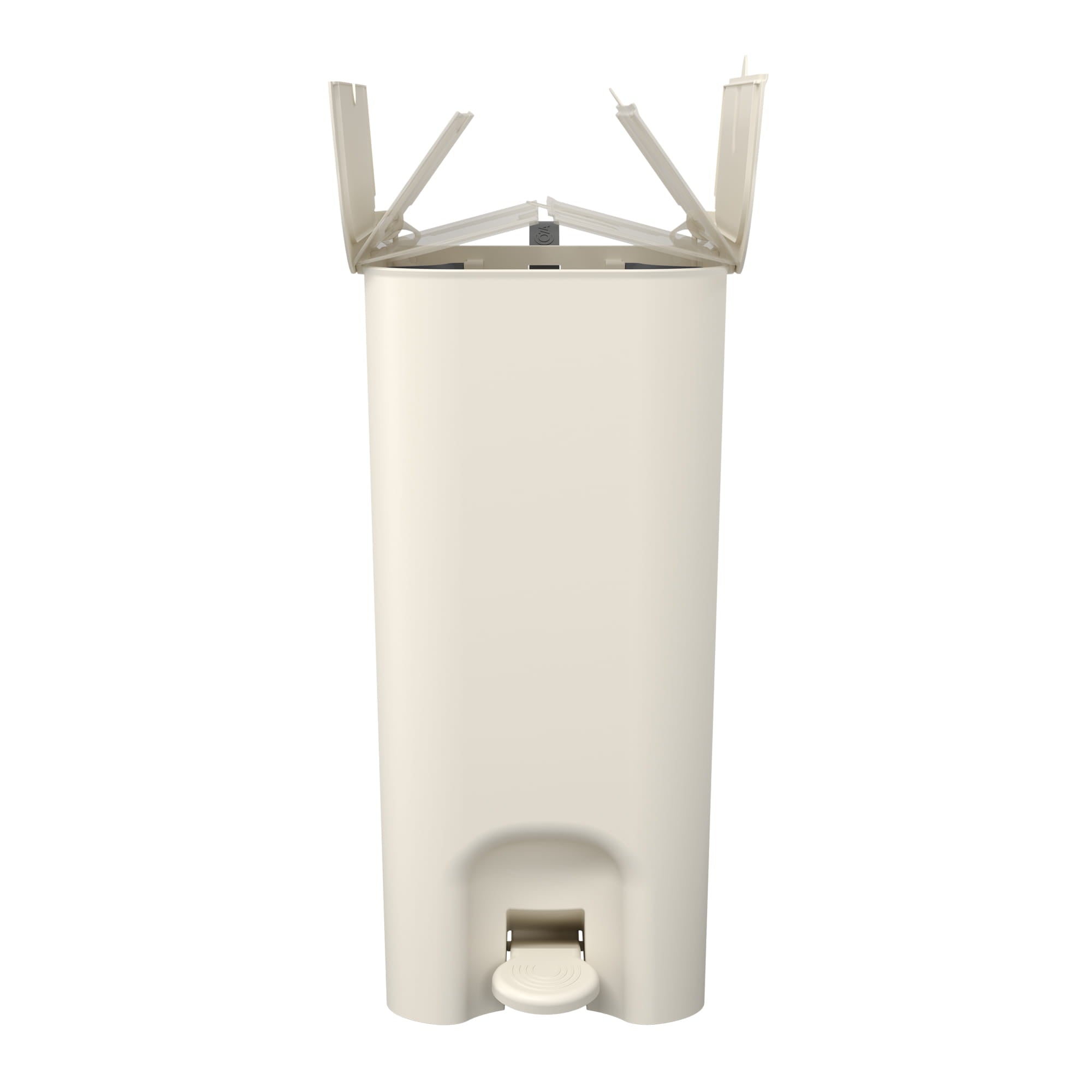 Basurero con Pedal 10+10 Litros Gris Claro con Asa Coza®