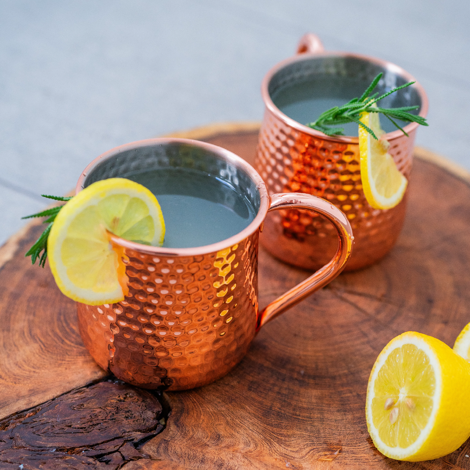 Set 4 Vasos Moscow Mule Mojito Mug Cobre + Bombillas Simplit