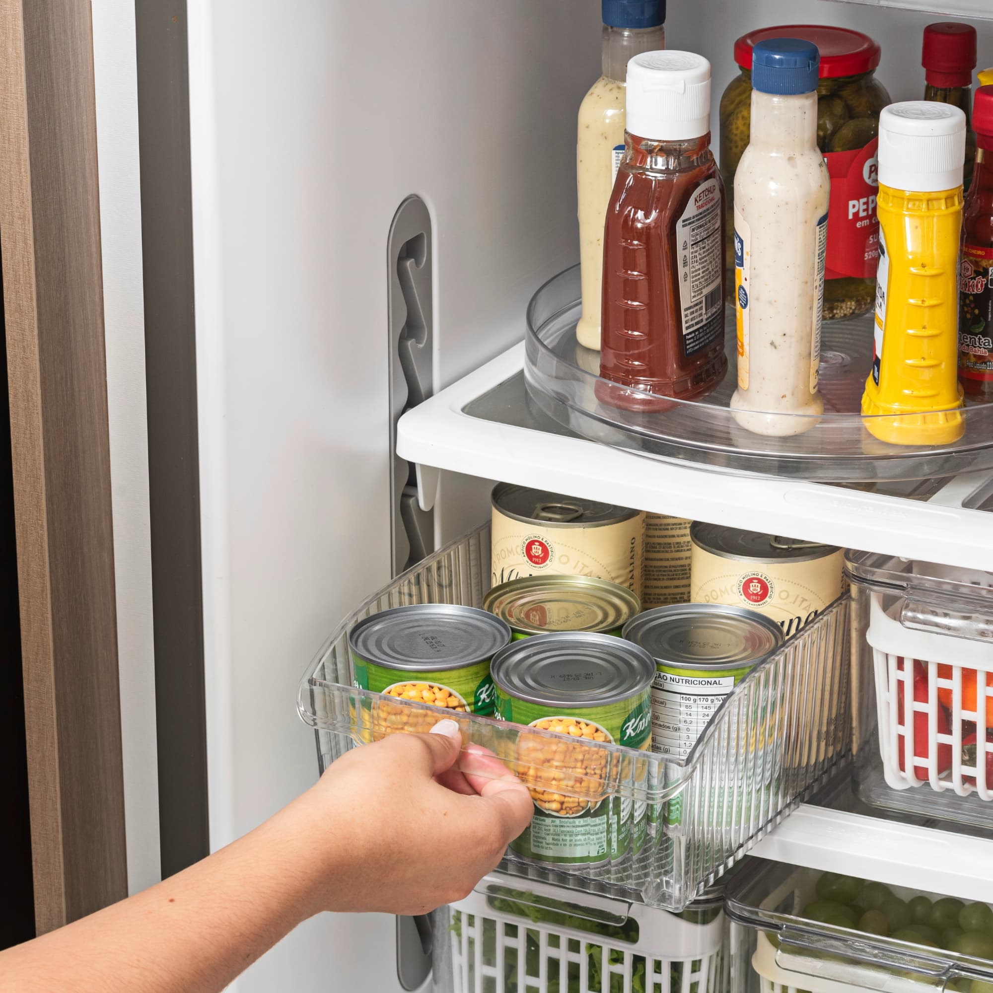 Organizador con Ruedas New Retrô Grande 2,6 Litros Cristal Coza®
