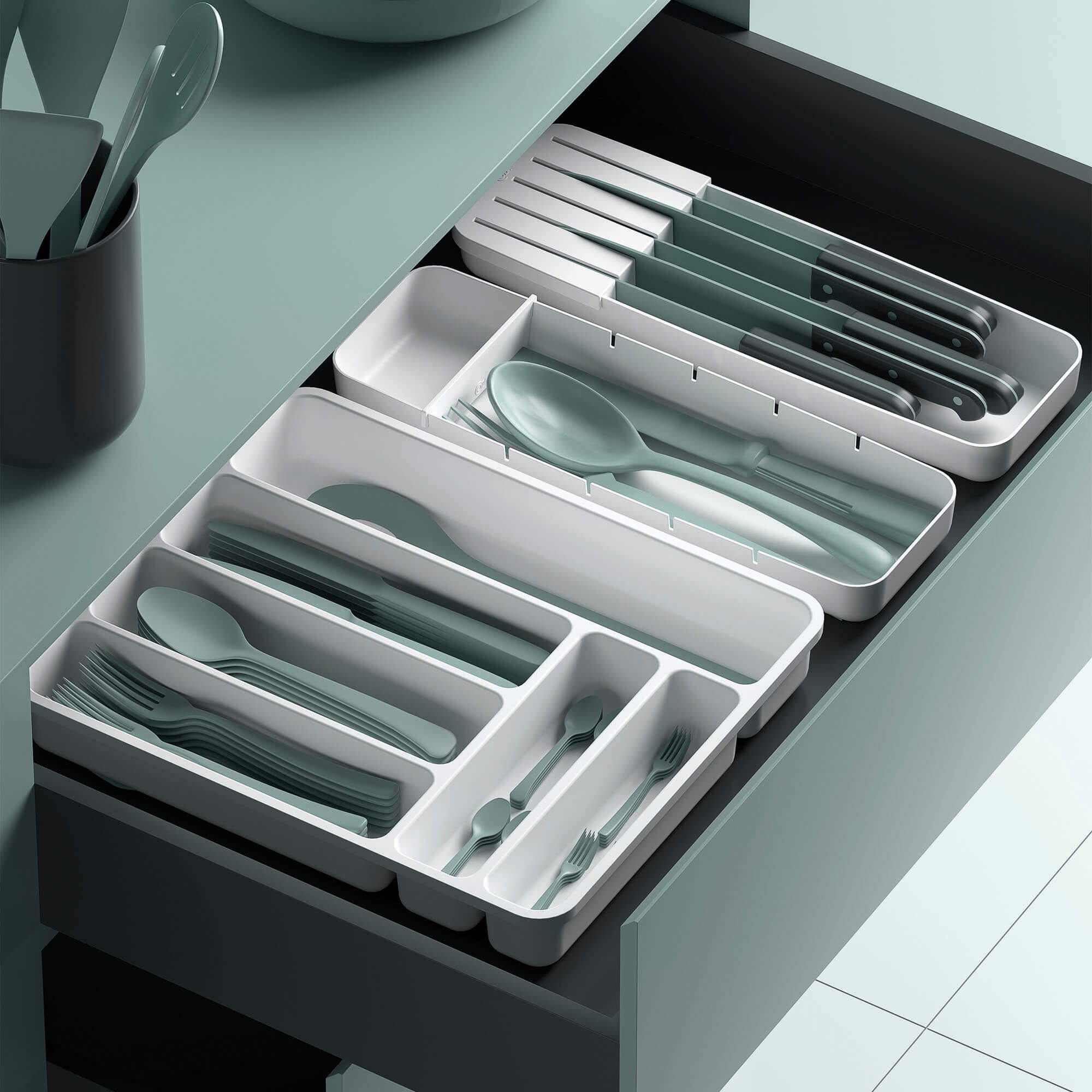 Organizador de Cuchillos Perfect Blanco Coza®