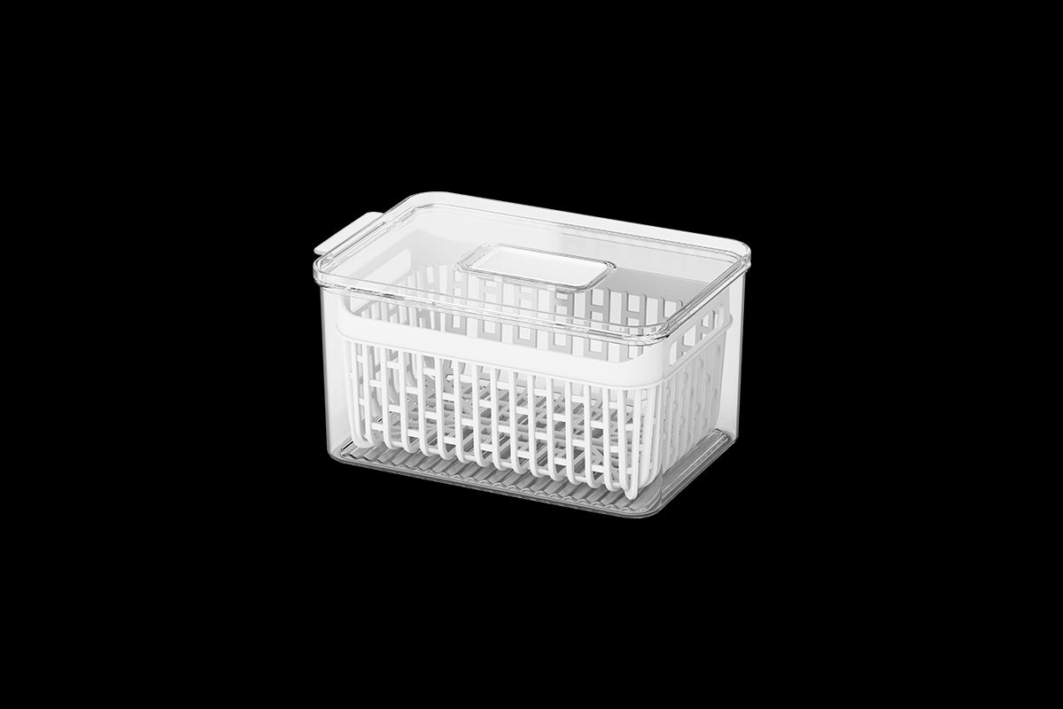 Organizador de Refrigerador con Cesta 3,2 Litros Dry Cristal Coza®