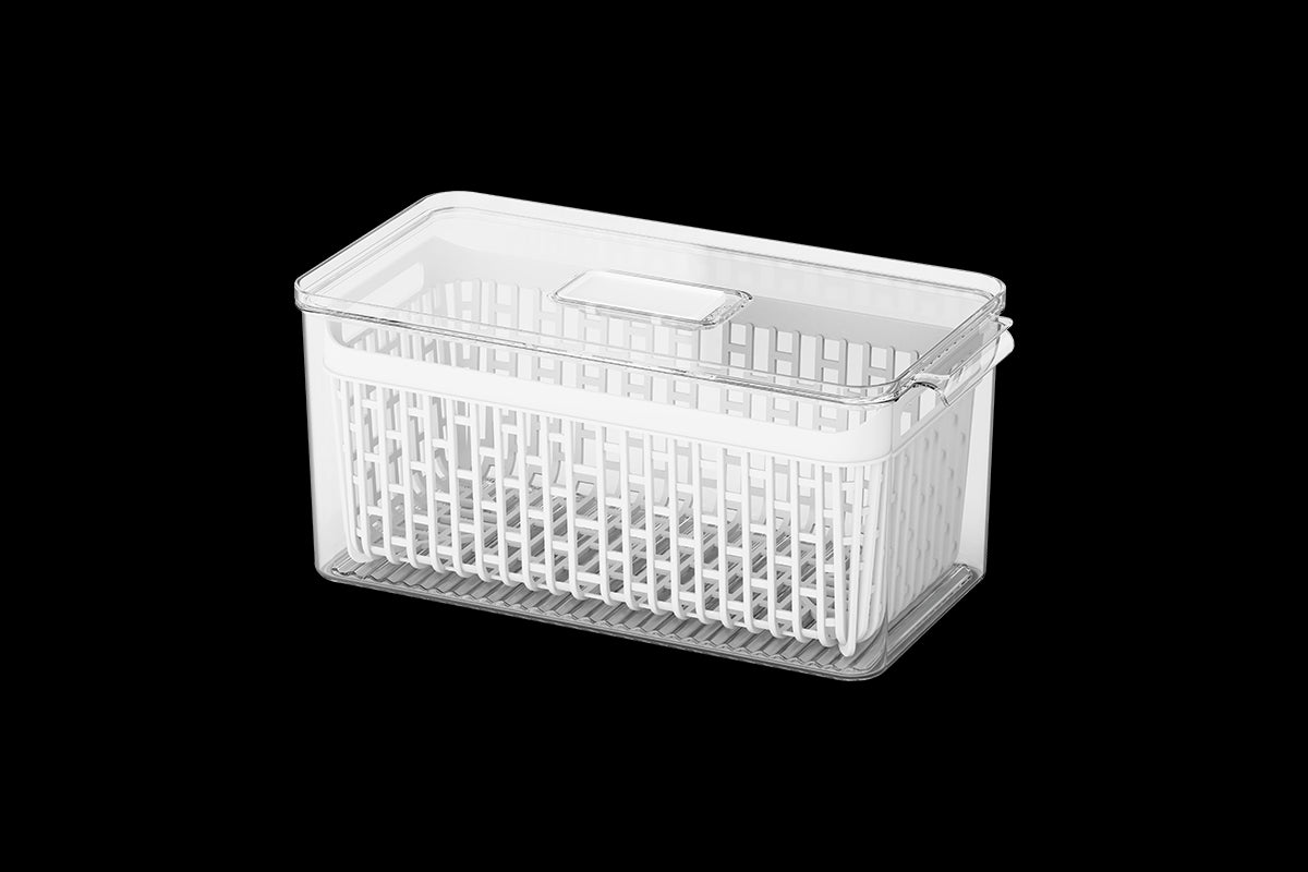 Organizador de Refrigerador con Cesta 6 Litros Dry Cristal Coza®
