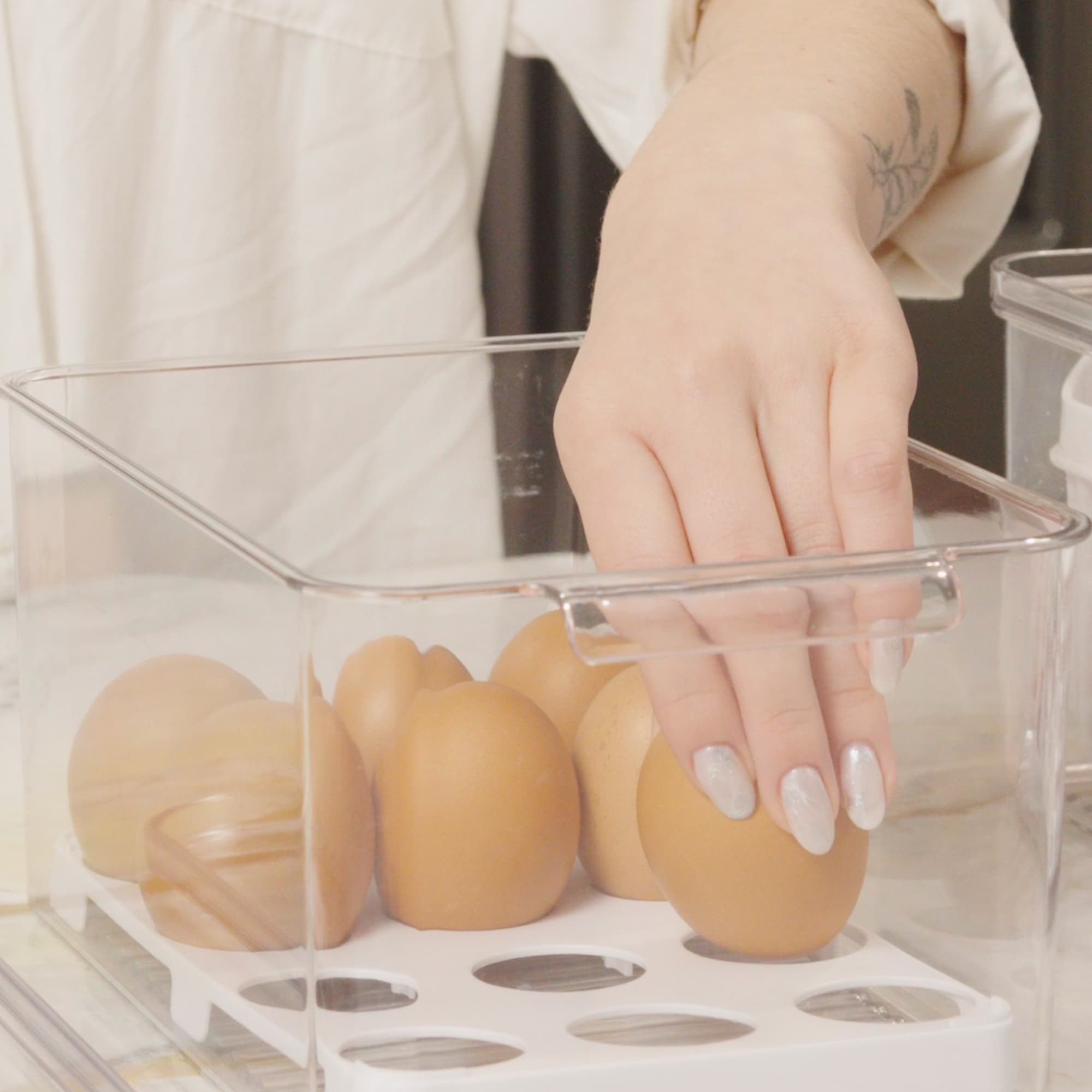 Organizador de Huevos con Tapa Dry 24 Unidades Coza®