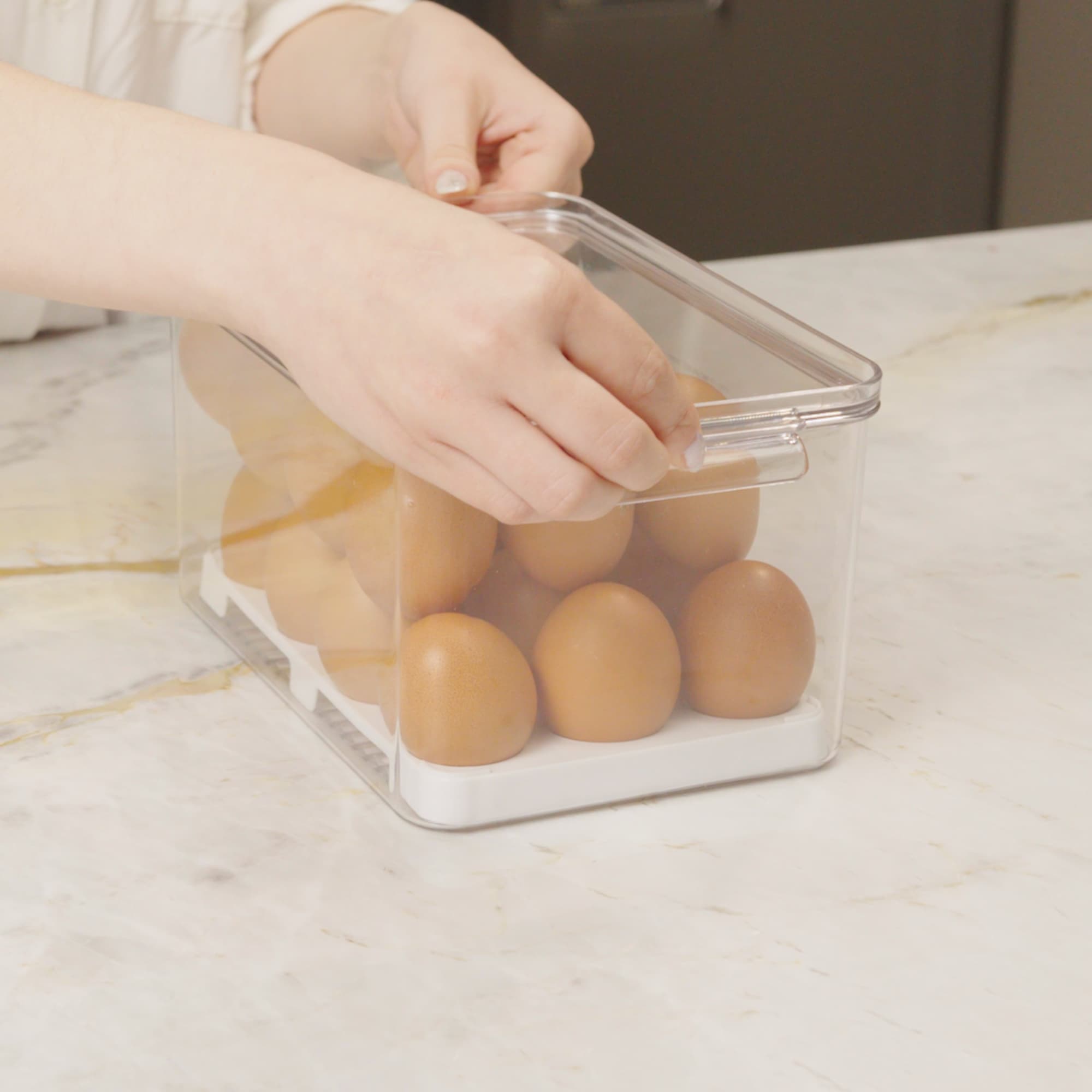 Organizador de Huevos con Tapa Dry 24 Unidades Coza®