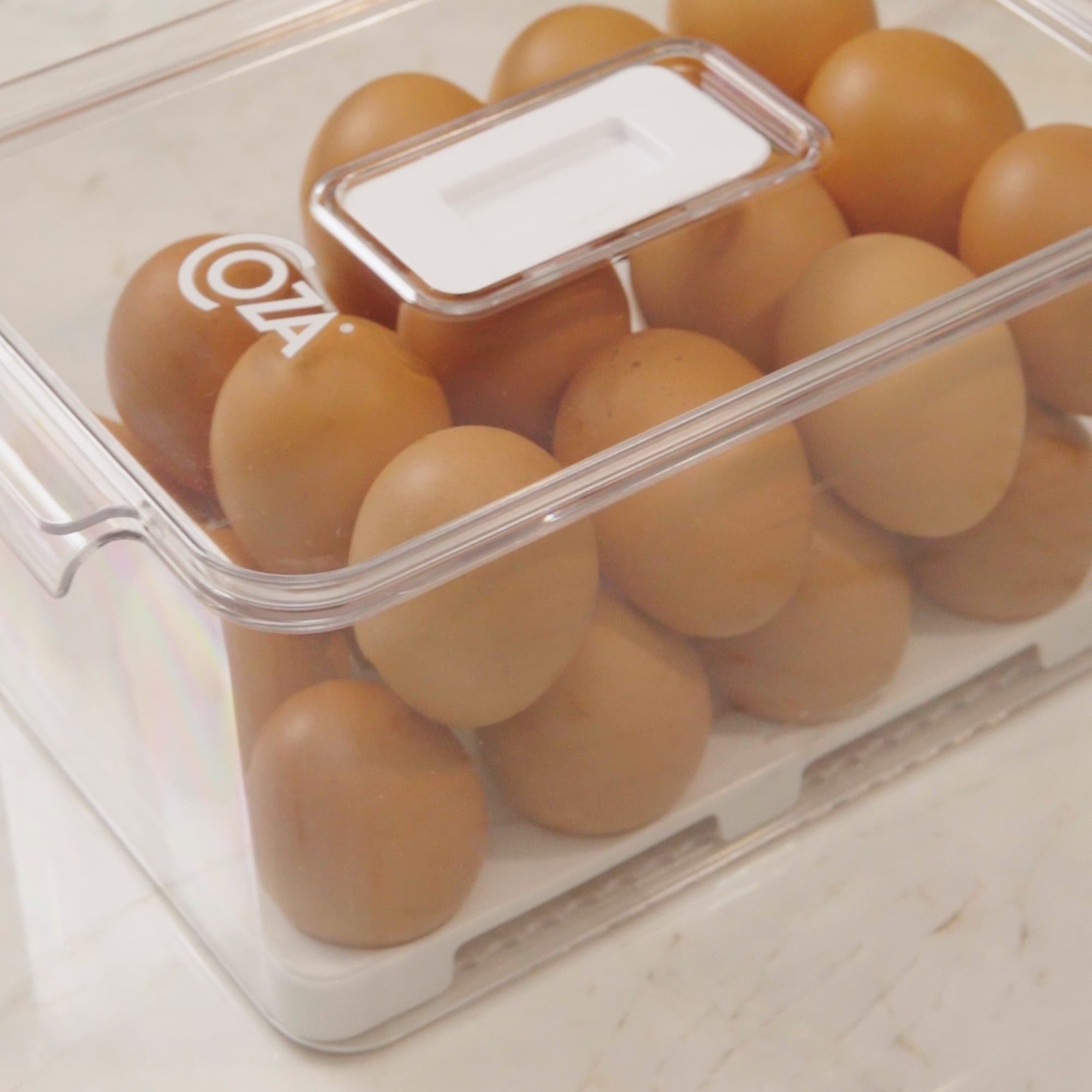 Organizador de Huevos con Tapa Dry 24 Unidades Coza®