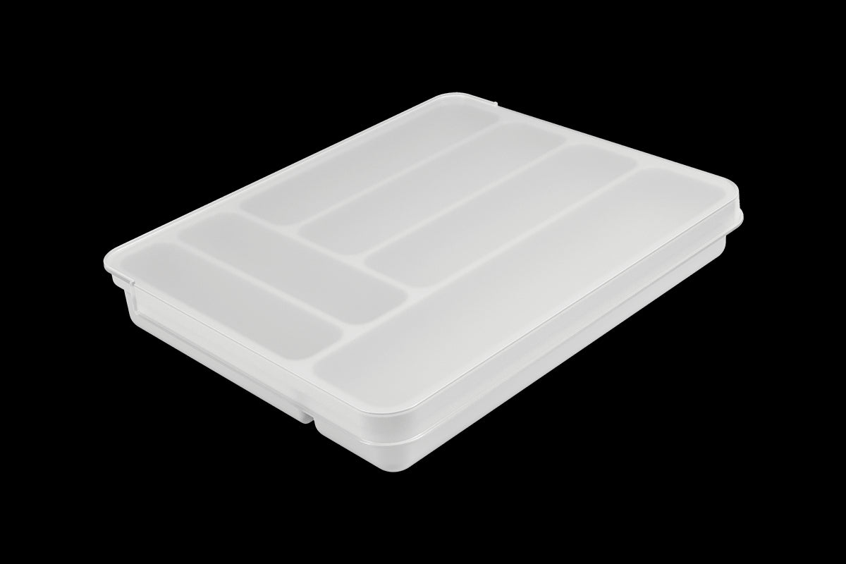 Organizador de Cubiertos con Tapa Extensible Perfect Blanco Coza®