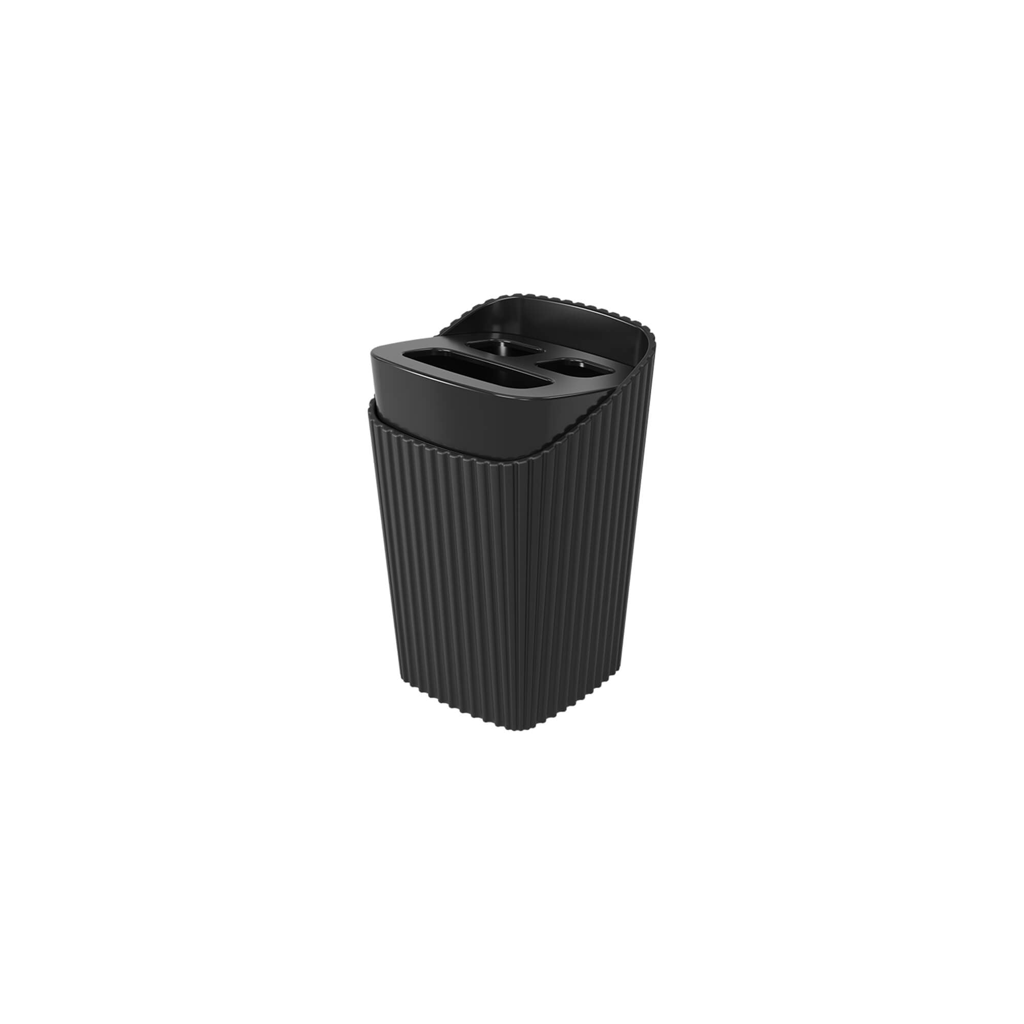 Soporte para Cepillo de Dientes New Square Negro Coza®