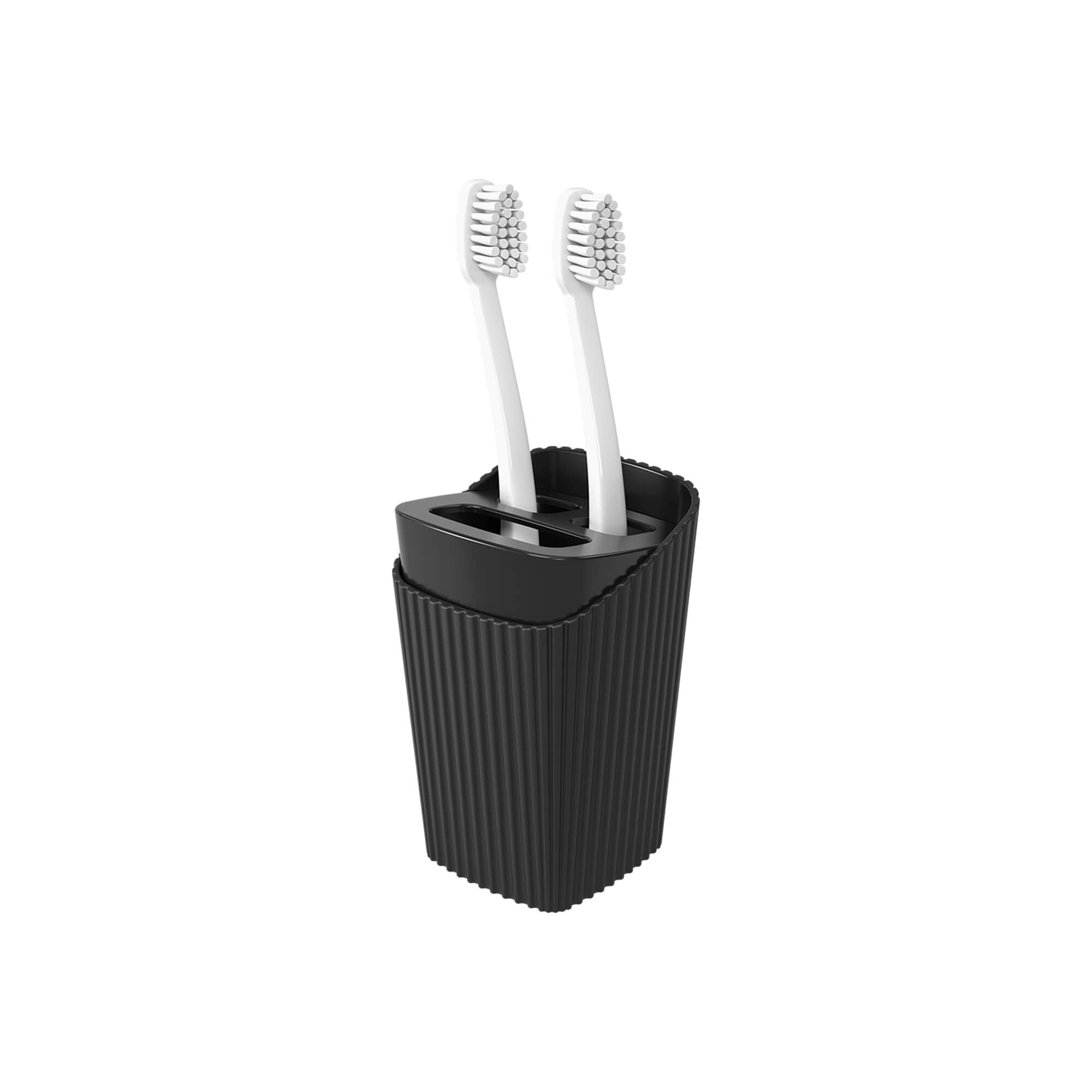 Soporte para Cepillo de Dientes New Square Negro Coza®