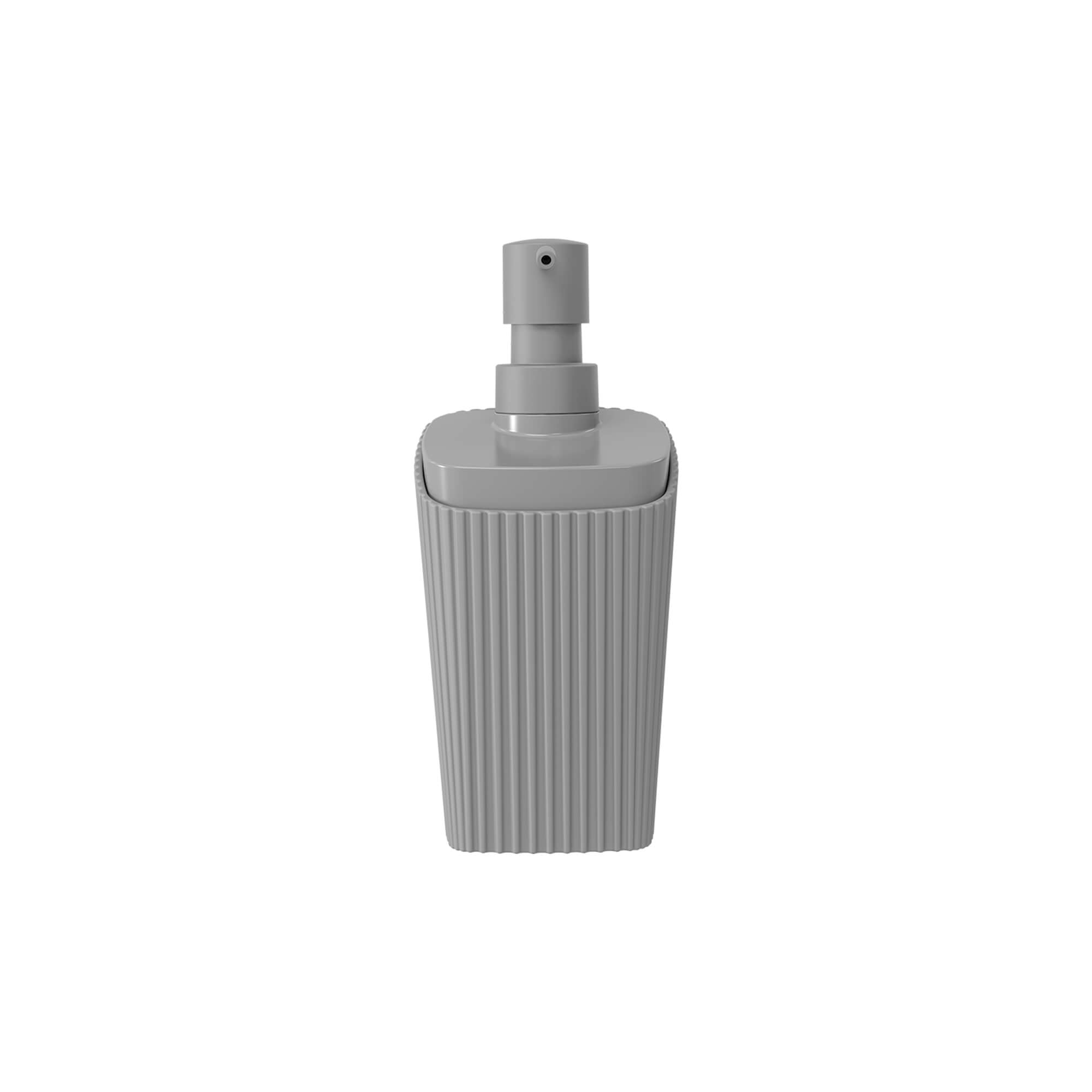 Dispensador de Jabón Liquido 350ml New Square Gris Frío Coza®