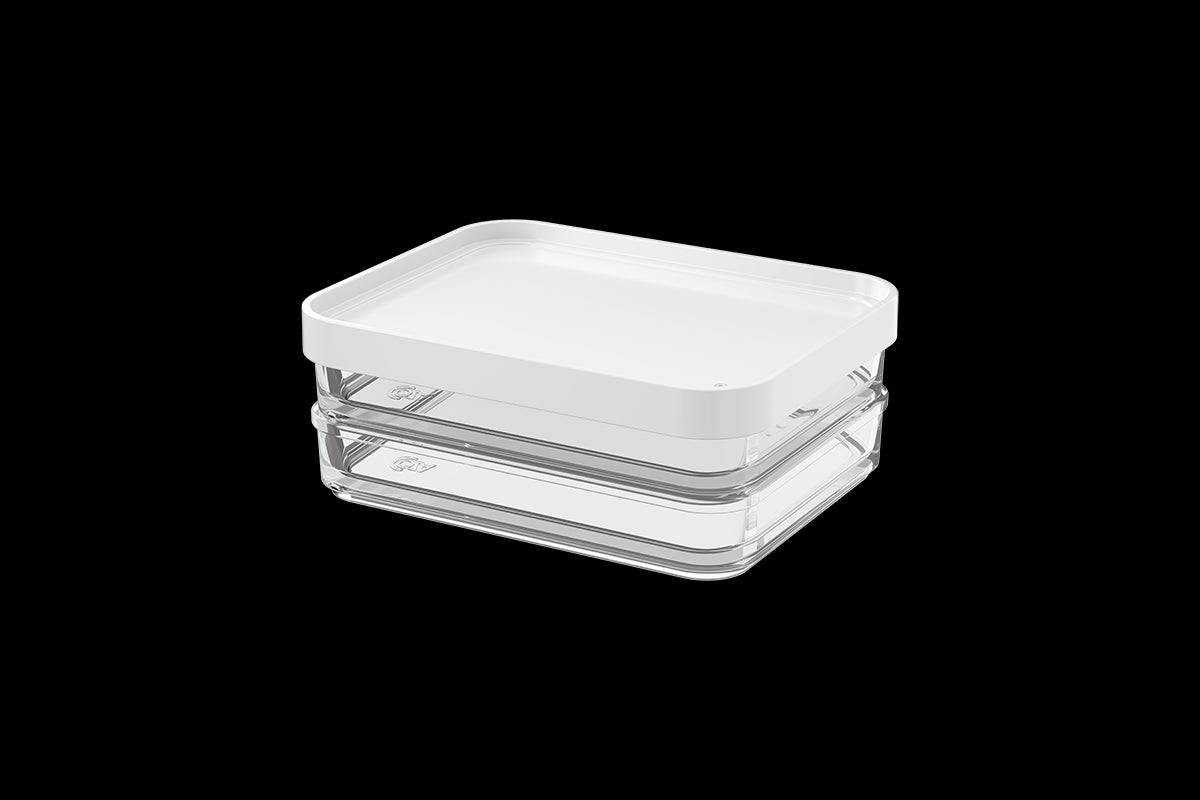 Contenedor Clear Duo 560ml Blanco Coza®