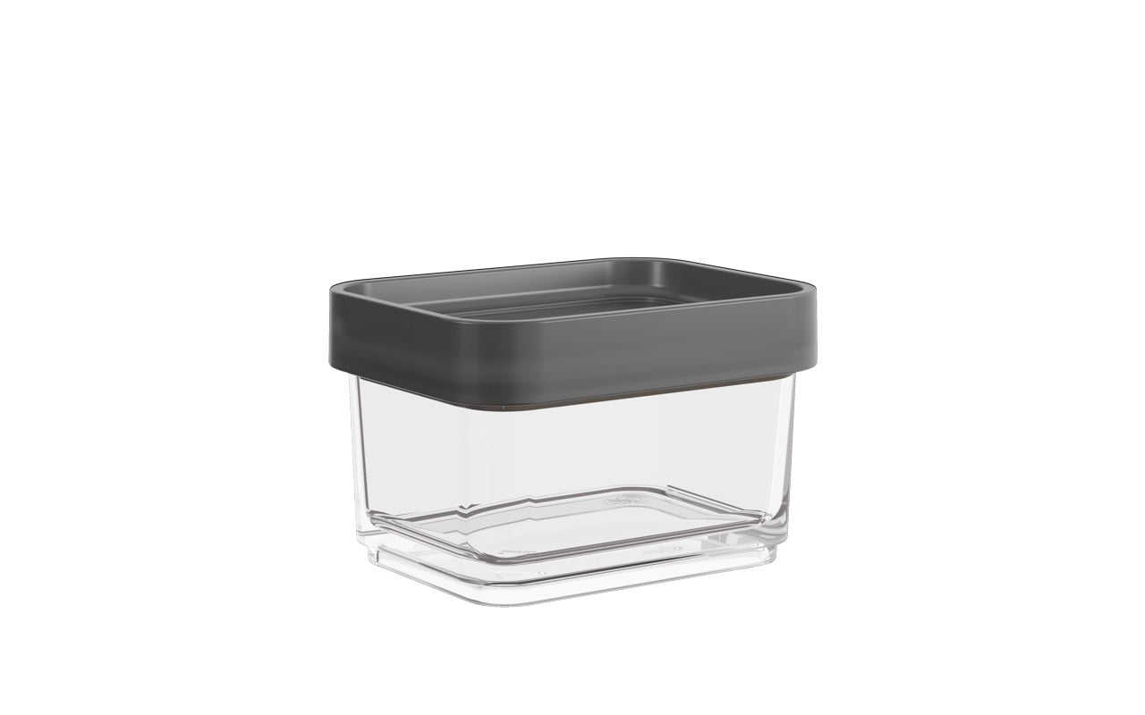 Contenedor Clear Mini 200ml Gris Grafito Coza®